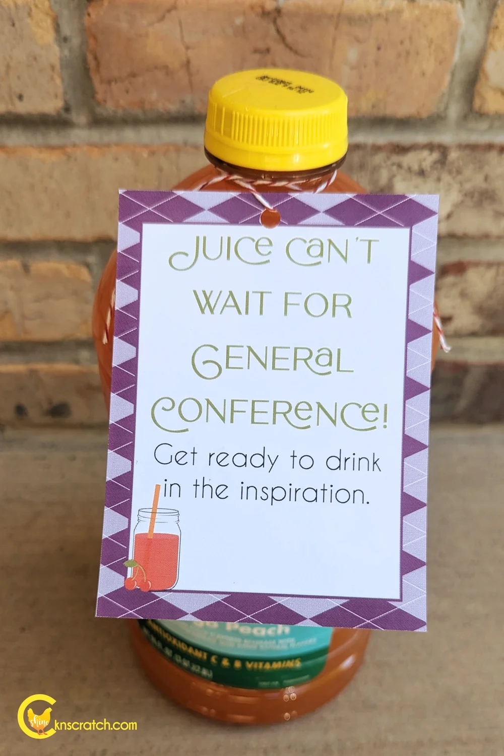 Free Printable Juice Tags for General Conference — Chicken Scratch N Sniff