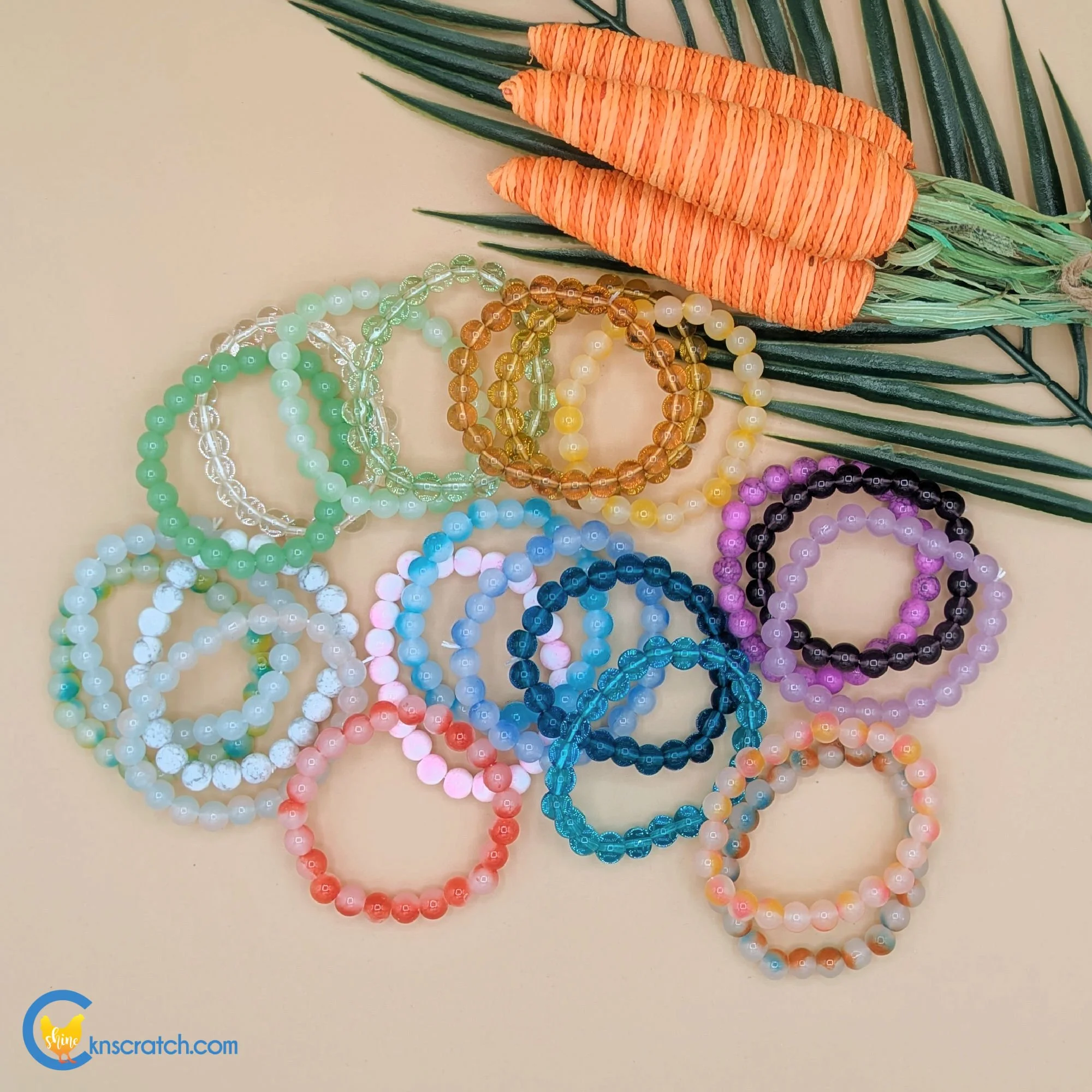 beautiful glass bead bracelets for Easter and ministering gifts.jpg