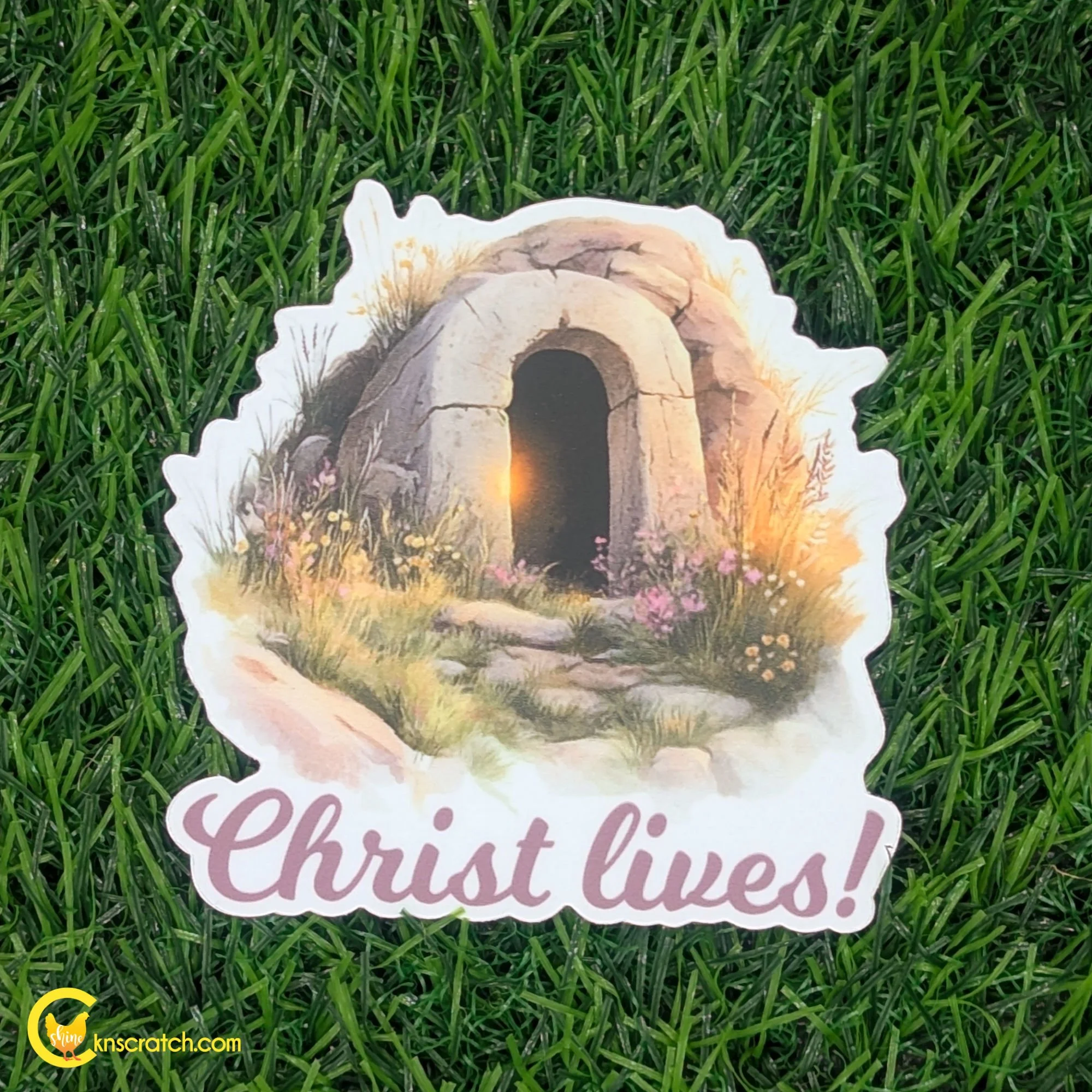 Christ Lives Inspirational Vinyl Sticker