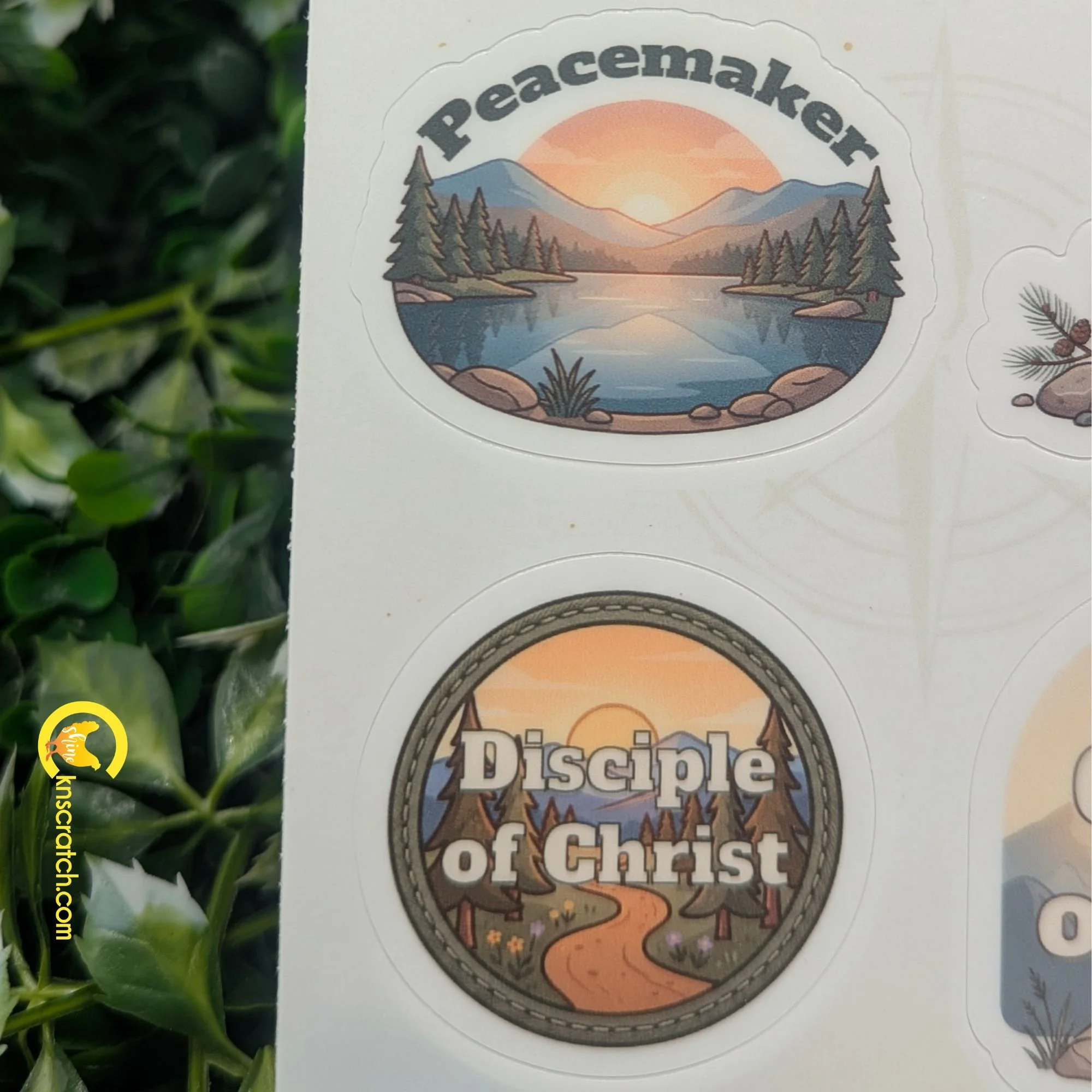 Peacemaker, disciple of Christ sticker.jpg