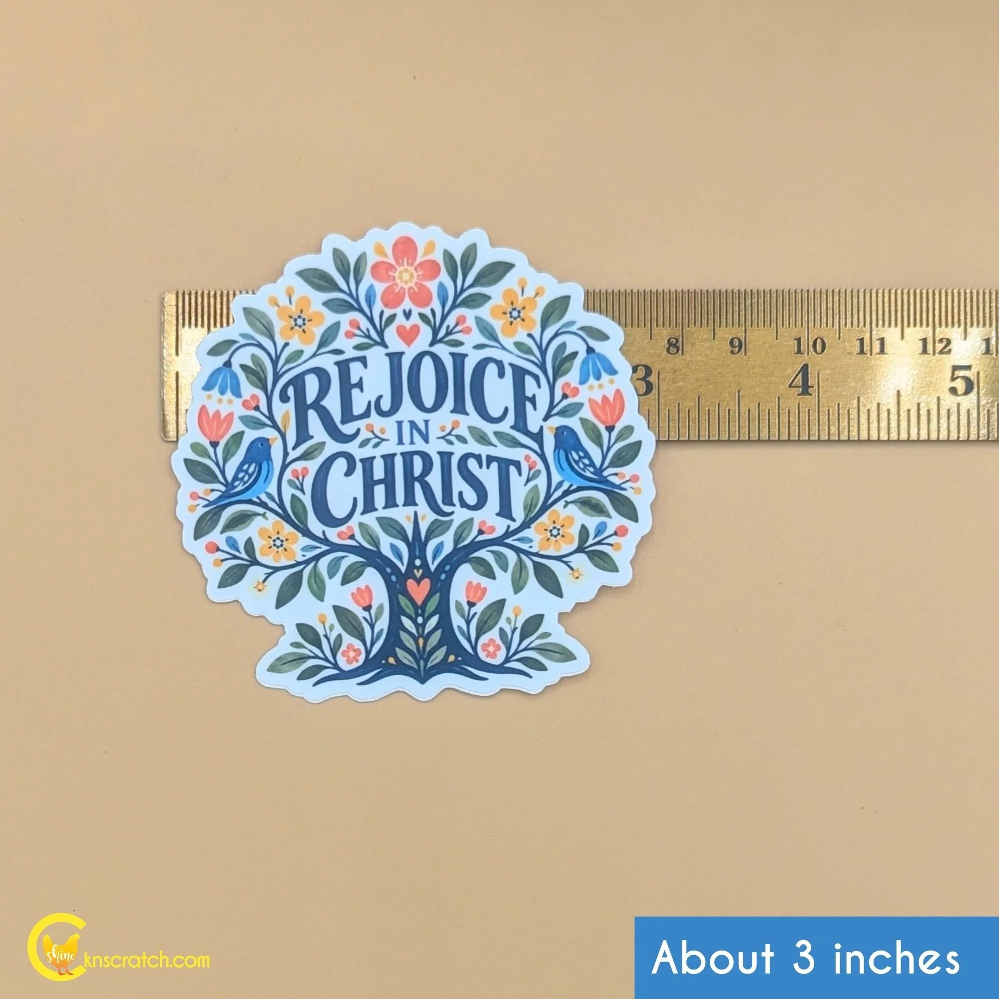 Rejoice in Christ 3 inch sticker for latter-day saints.jpg