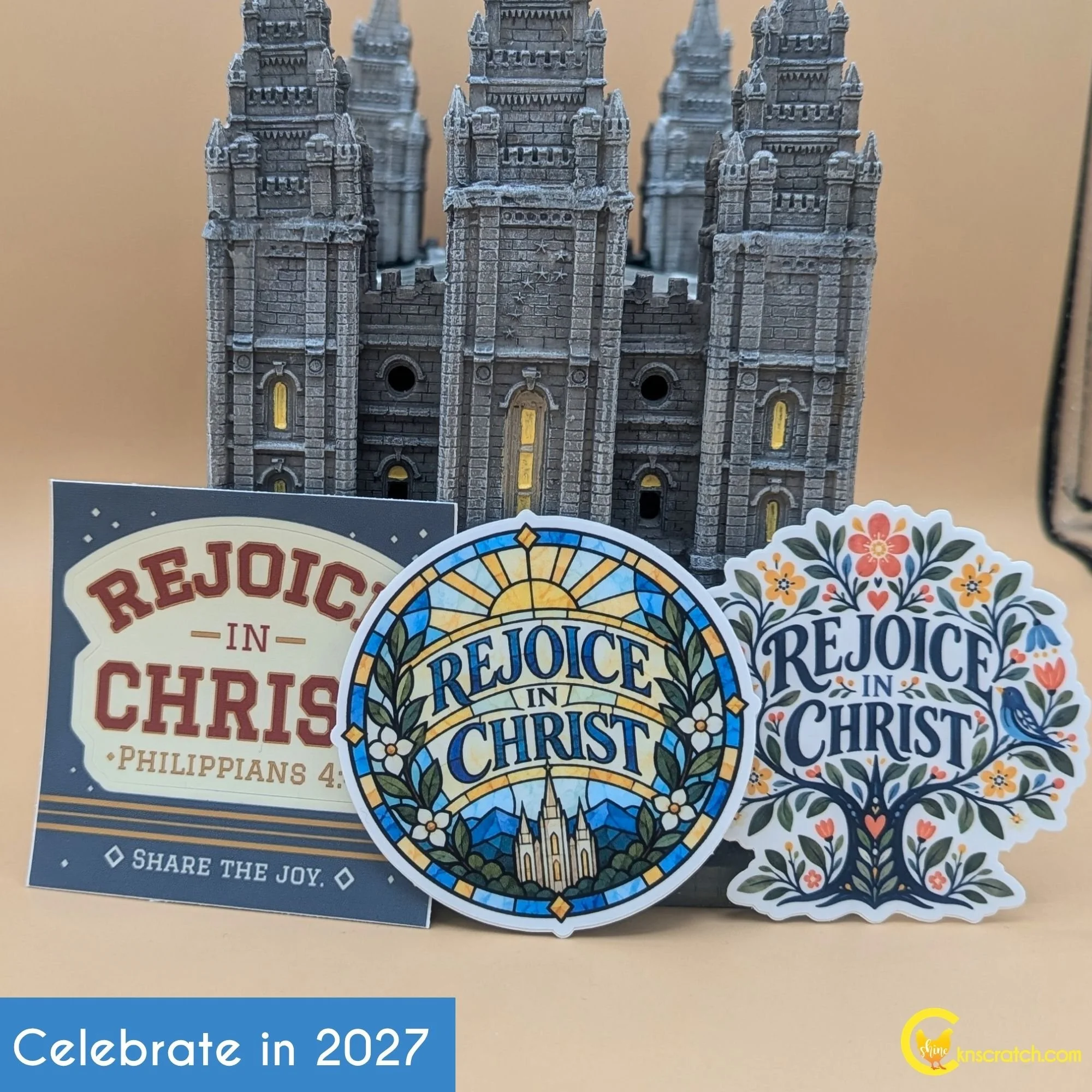 Rejoice in Christ with vinyl sticker pack of three.jpg