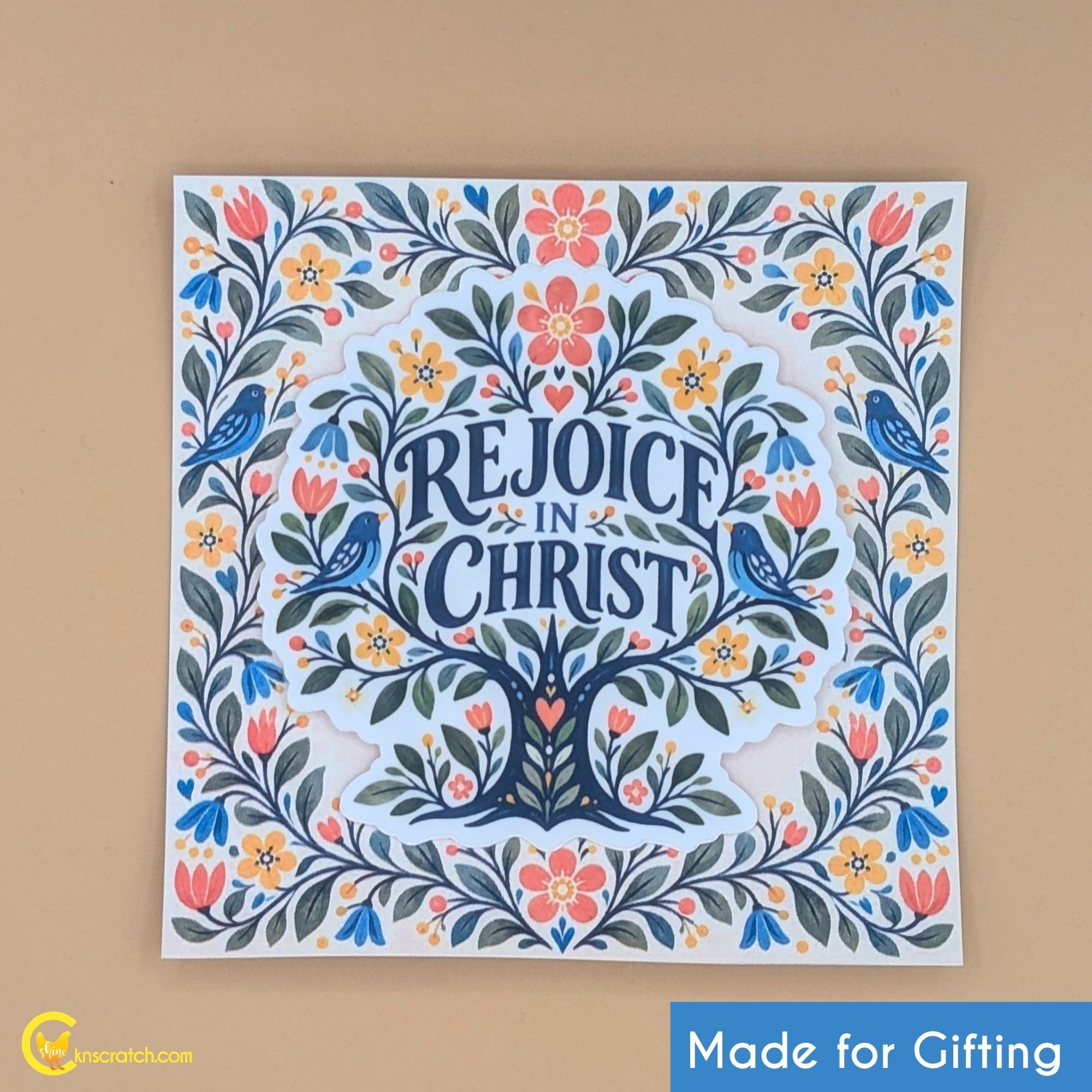 lds gift set Rejoice in Christ sticker and gift message.jpg