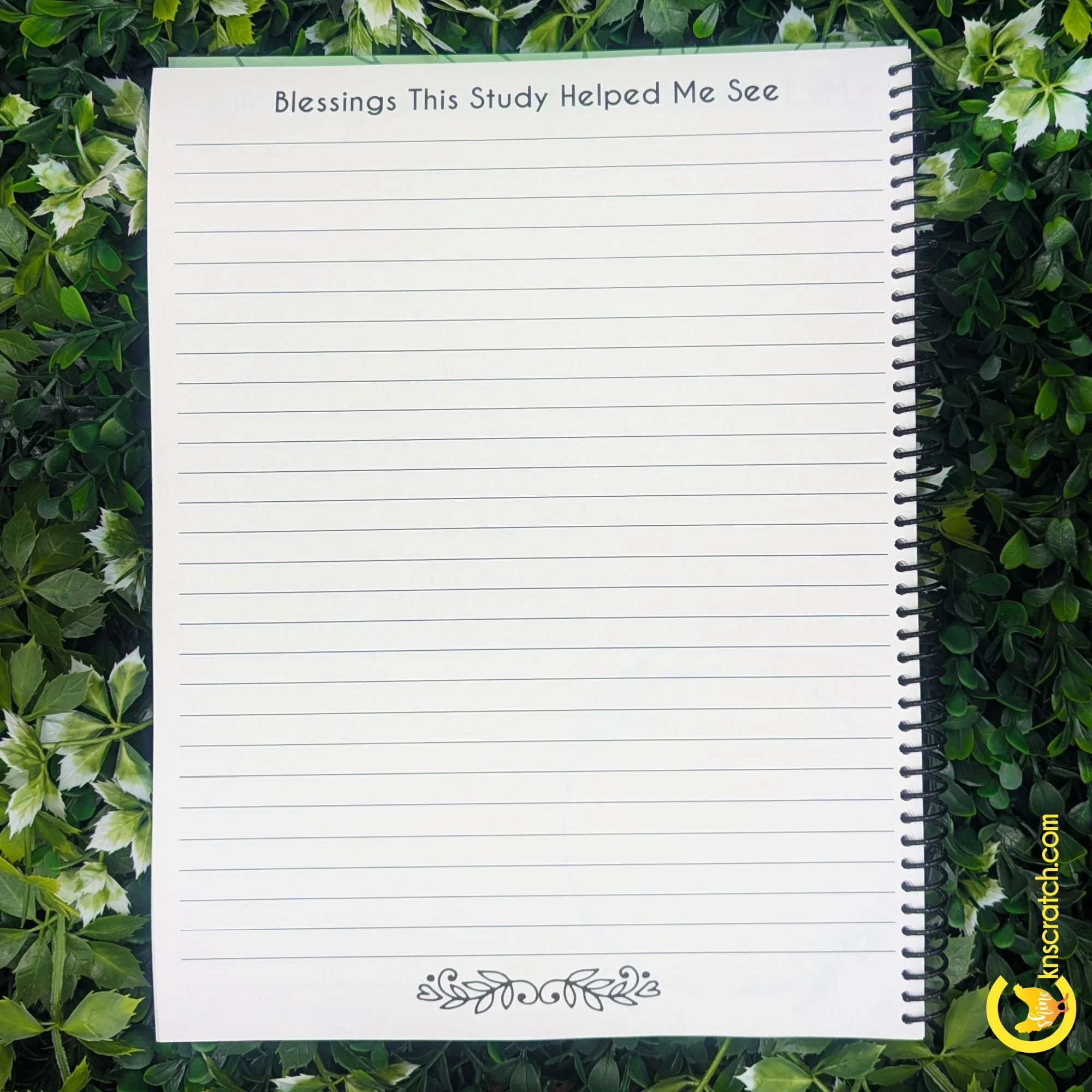 blessings journal page for redeeming love atonement notebook.jpg