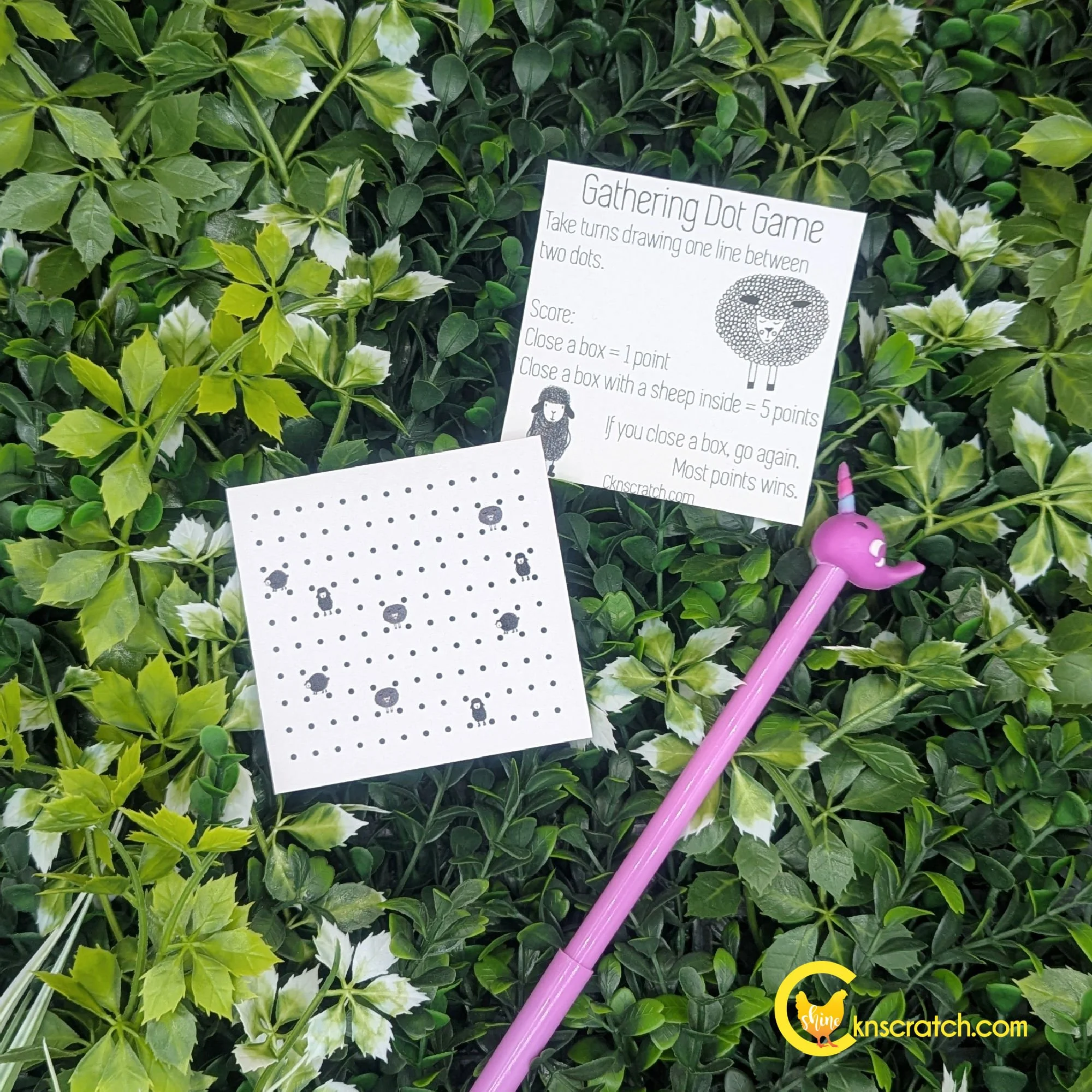 gathering dot game for latter-day saints sticky note pad.jpg