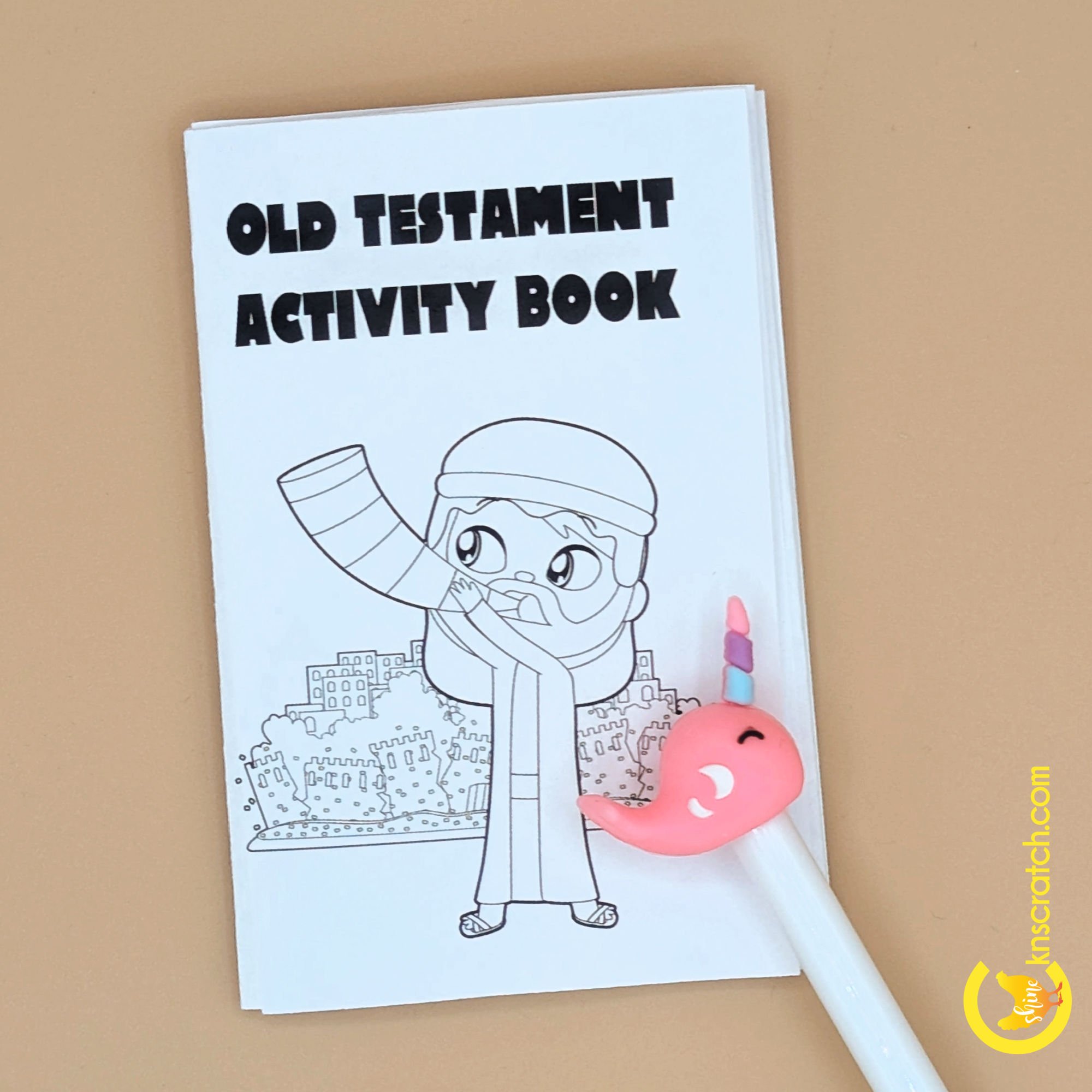 activity booklet old testament front page with narwhal pen.jpg