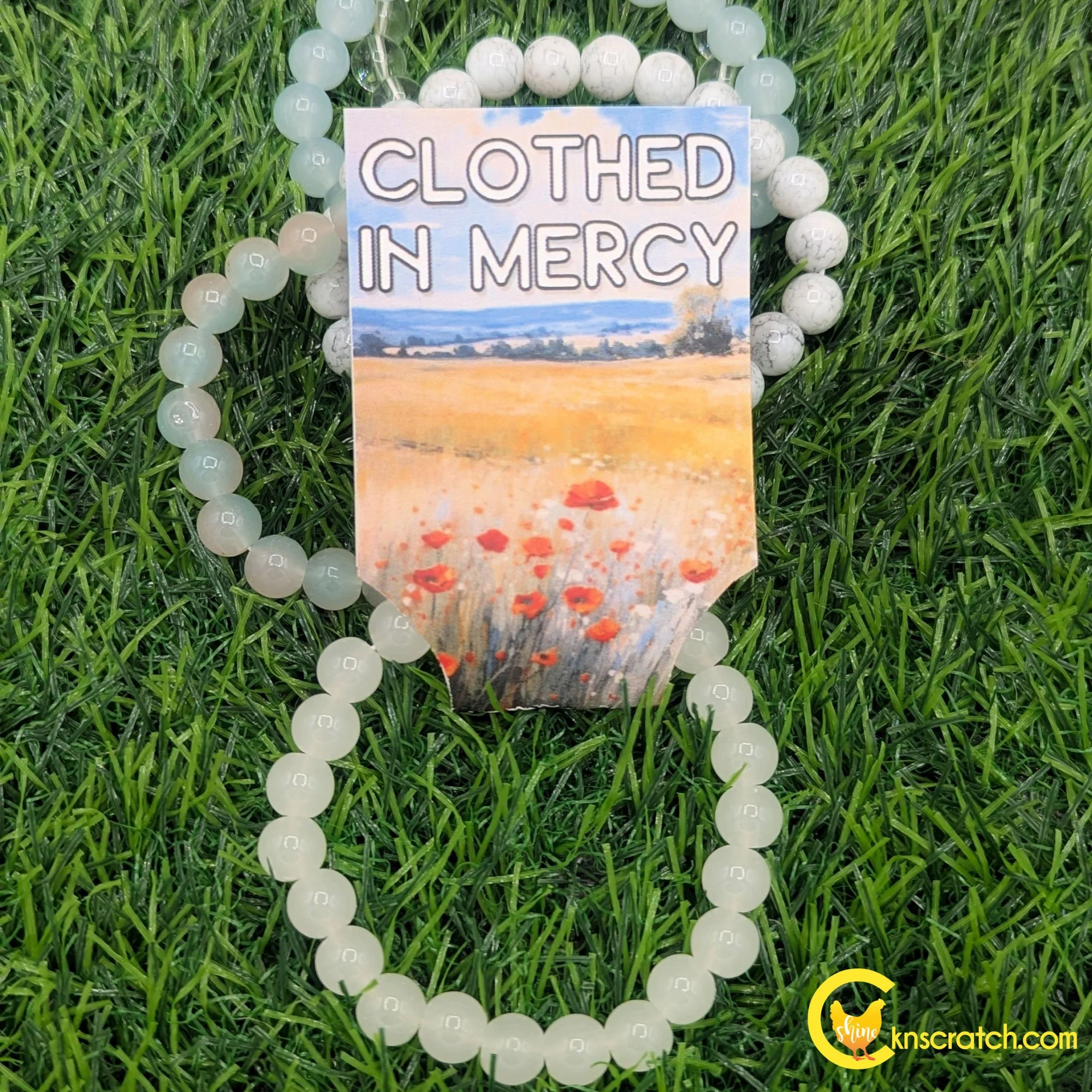 mercy white glass bracelet for latter-day saints.jpg