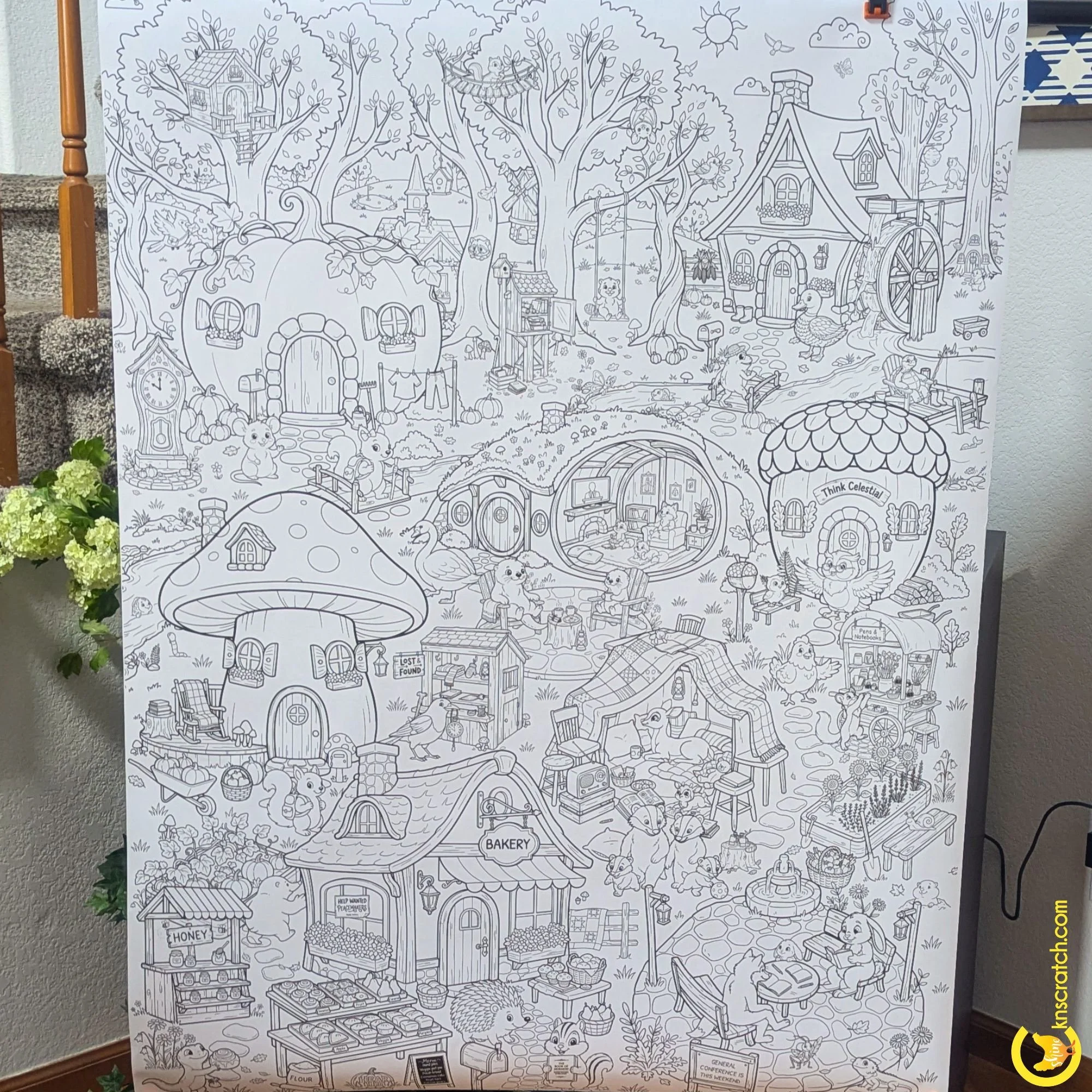 Woodland General Conference Village Coloring Poster.jpg