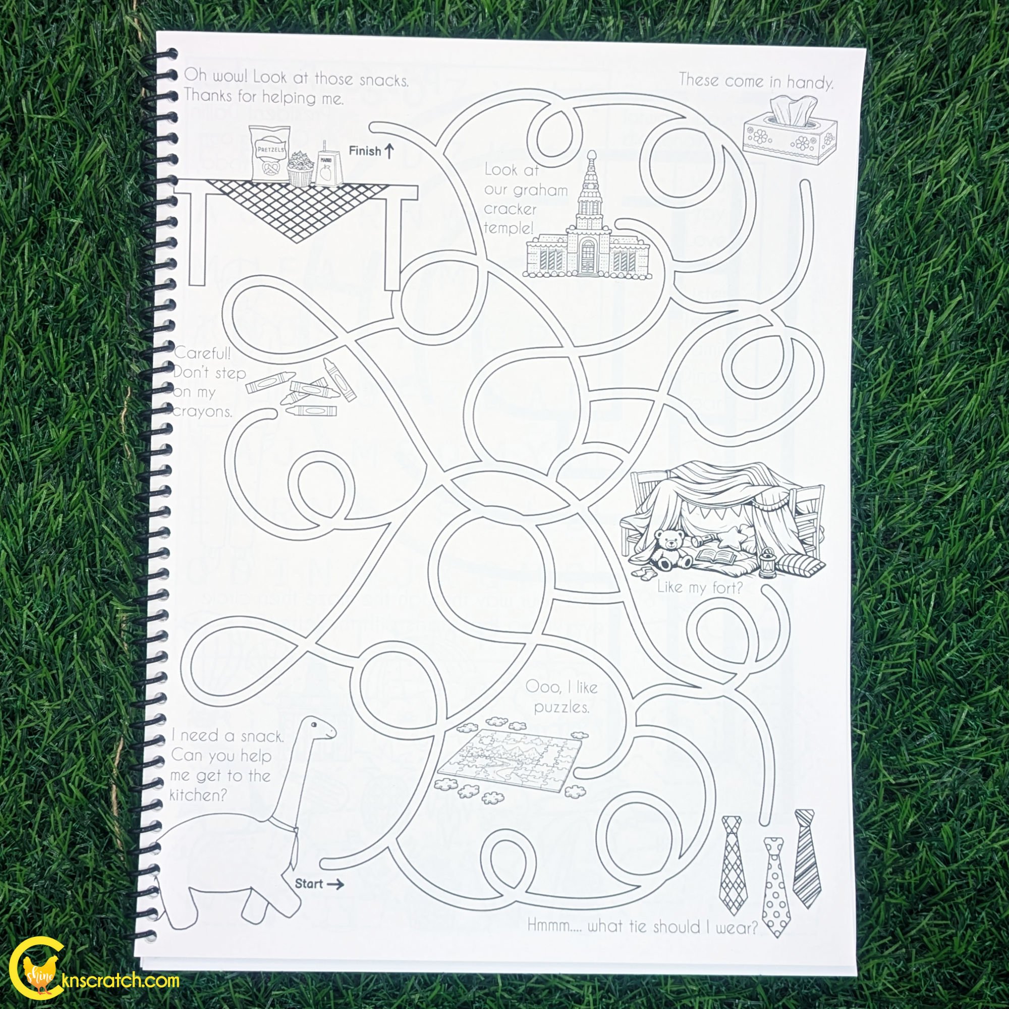 dinosaur maze for general conference kid activity notebook.jpg