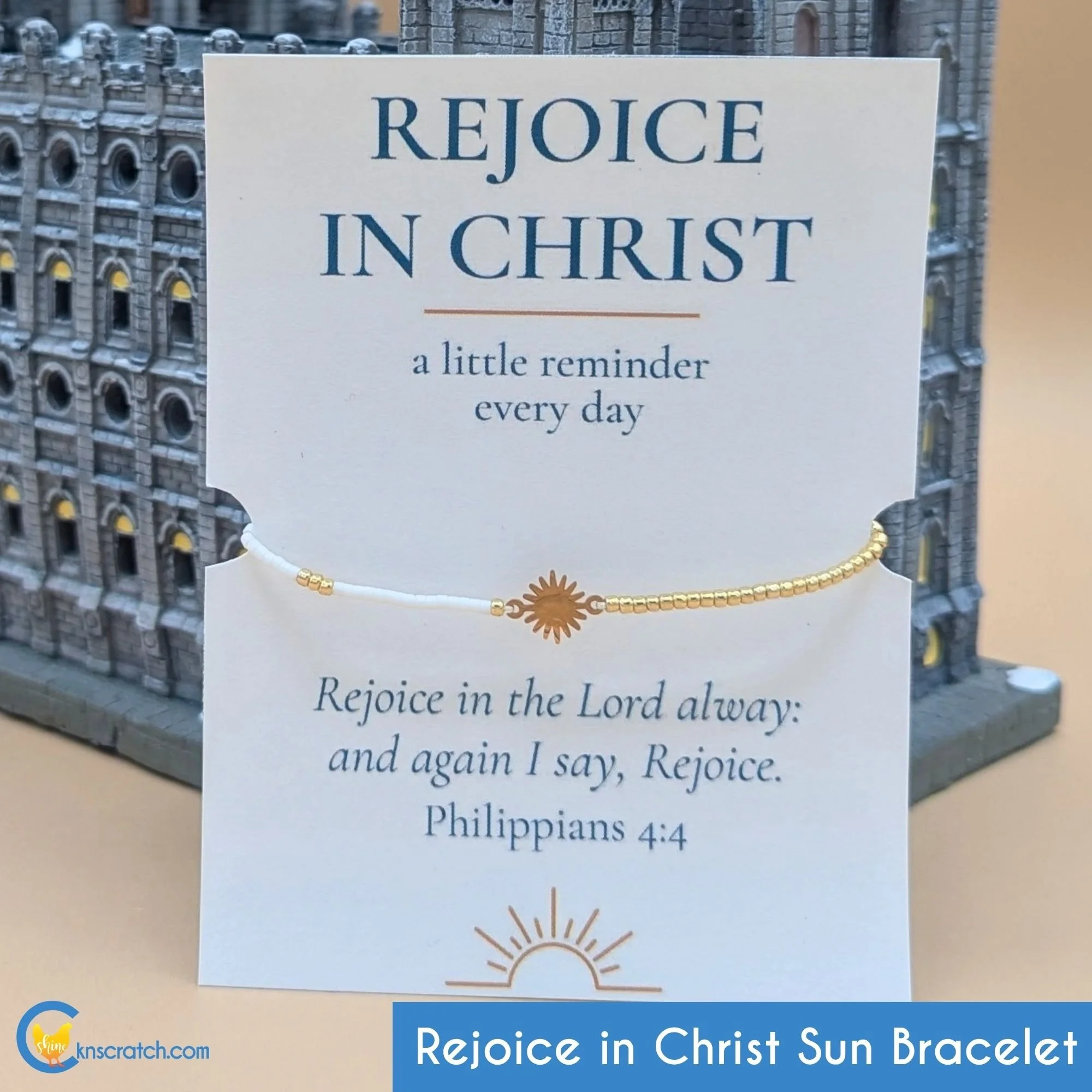 Rejoice in Christ Sun Bracelet (Ships to You)