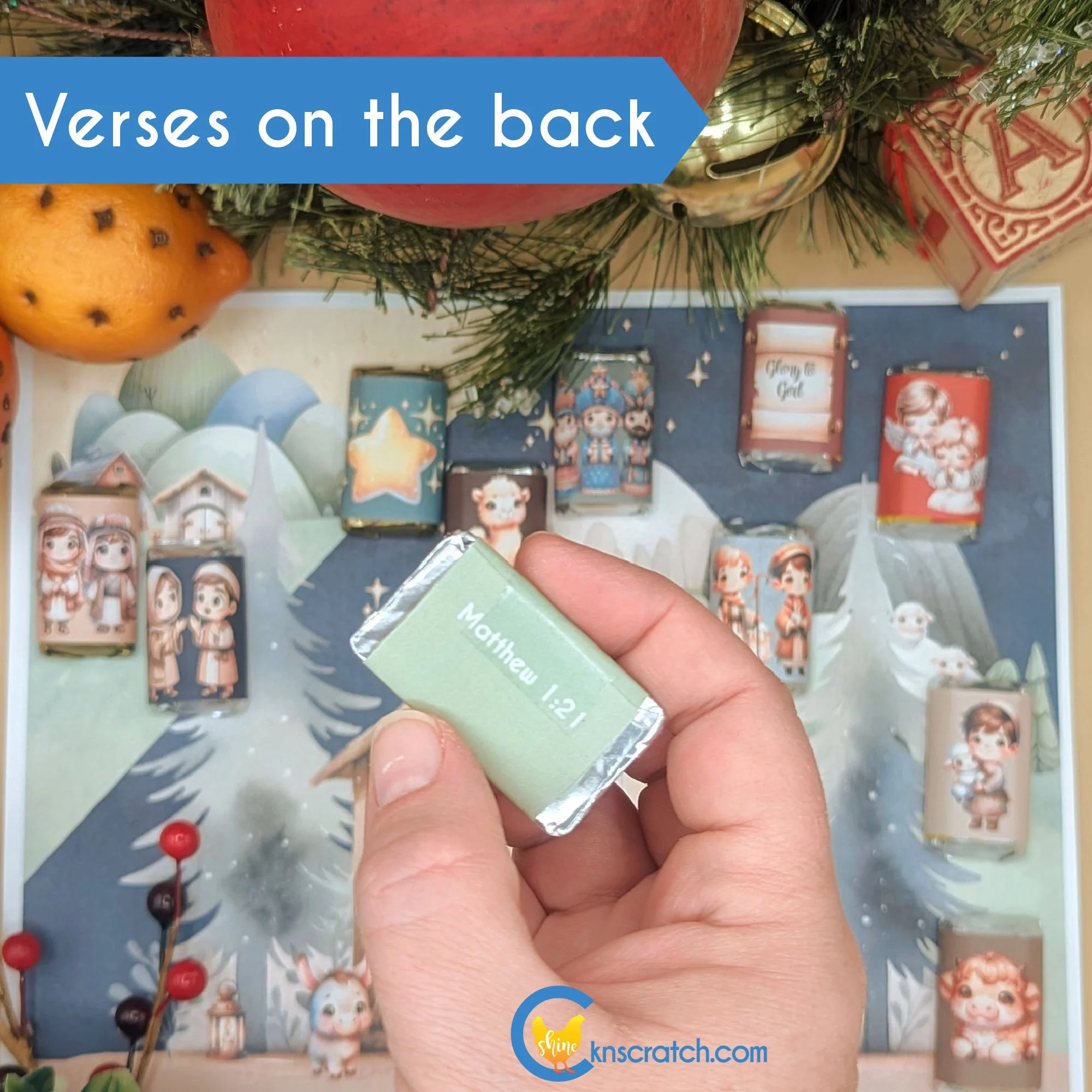 verses on the back of nativity candy wrappers scripture study.jpg