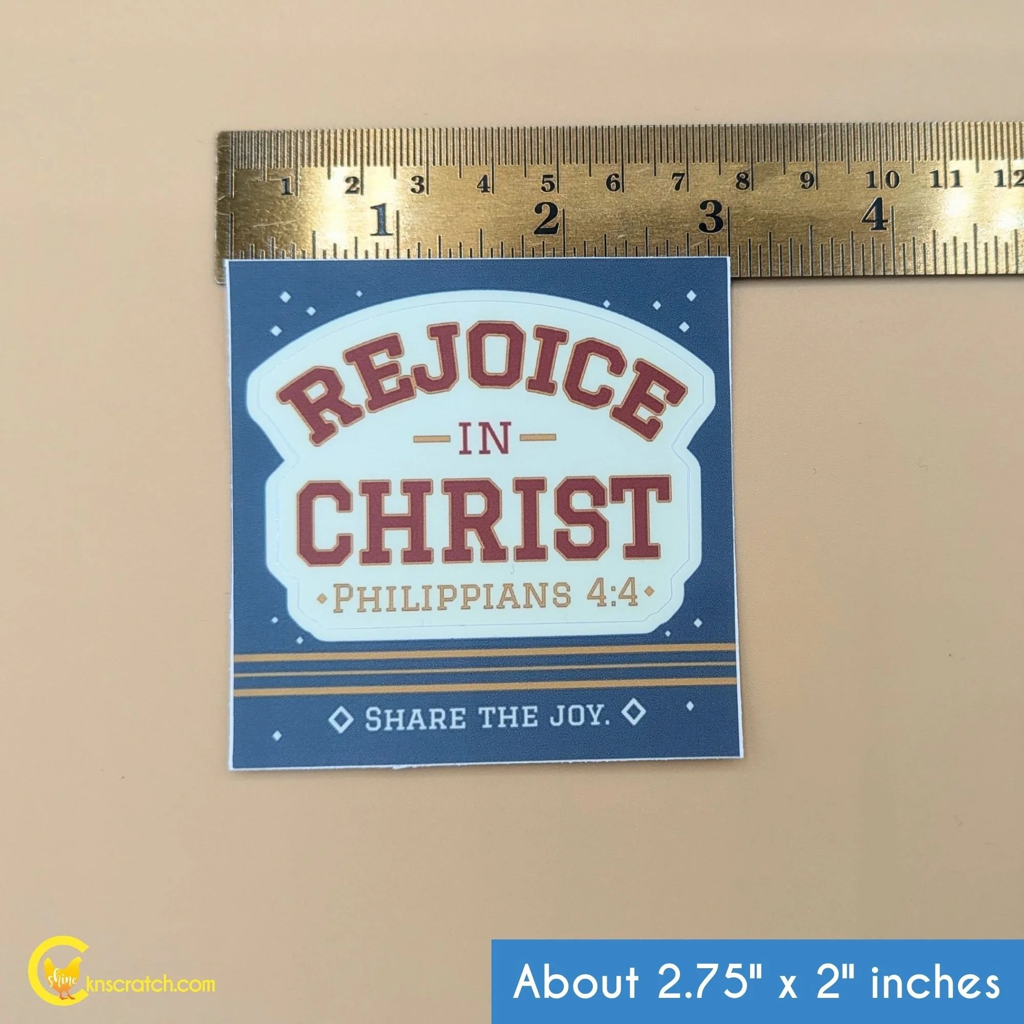Rejoice in Christ sticker measurements latterdaysaints.jpg