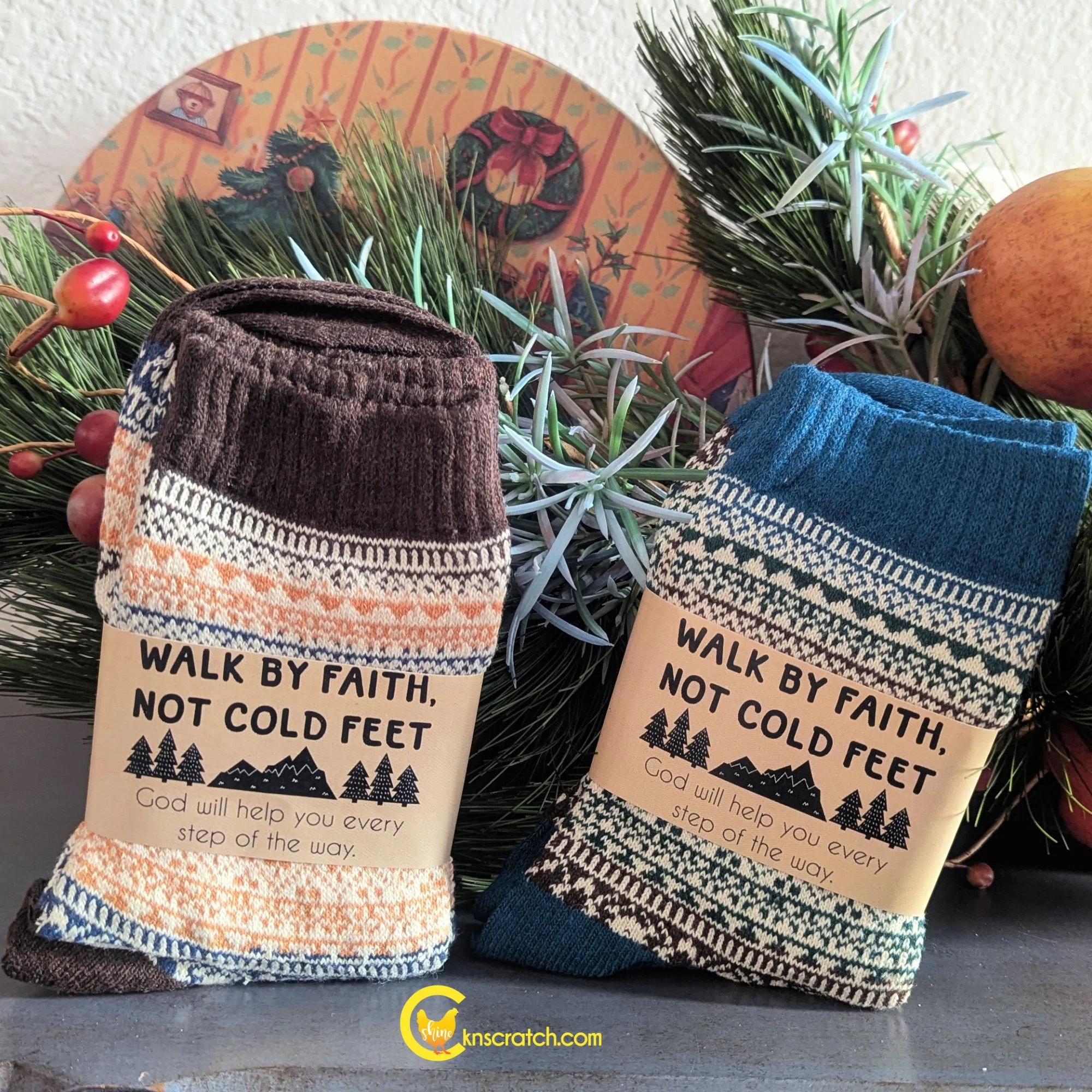 cozy cabin ministering socks brown and blue.jpg