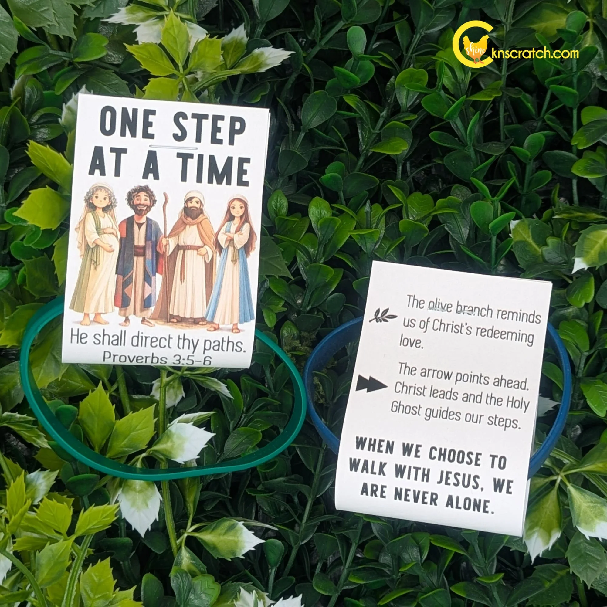 one step at a time walk with my band front and back of tag with symbolism explained.jpg