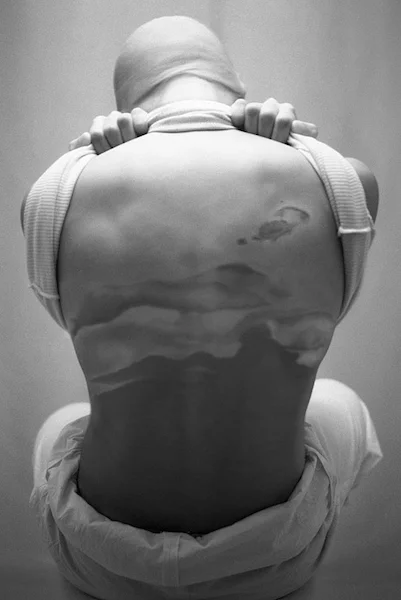 Sure Sign Watermark Series, 5 - #6 2005-6 B/W Photo-based digital output on archival media, 44 x 30 inches