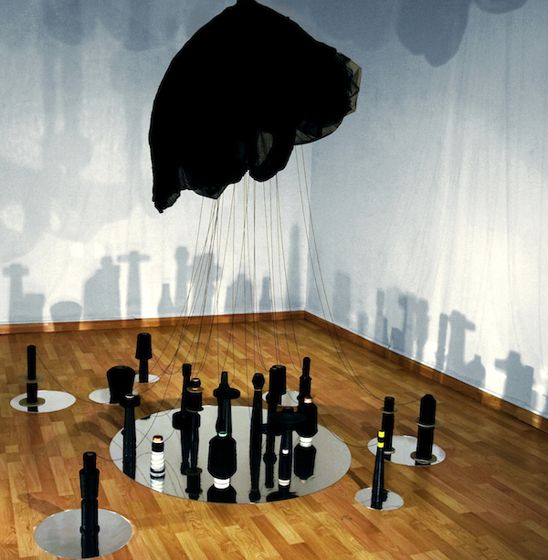 JOAN KAUFMAN, CLOUD CONTROL, 2014 Mixed media, site dimensions 9 x 16 x 11.5 feet