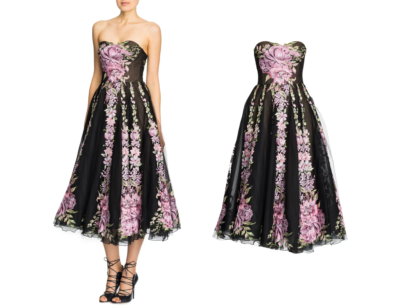 Giambattista Valli Dress on model and ghost manniquin