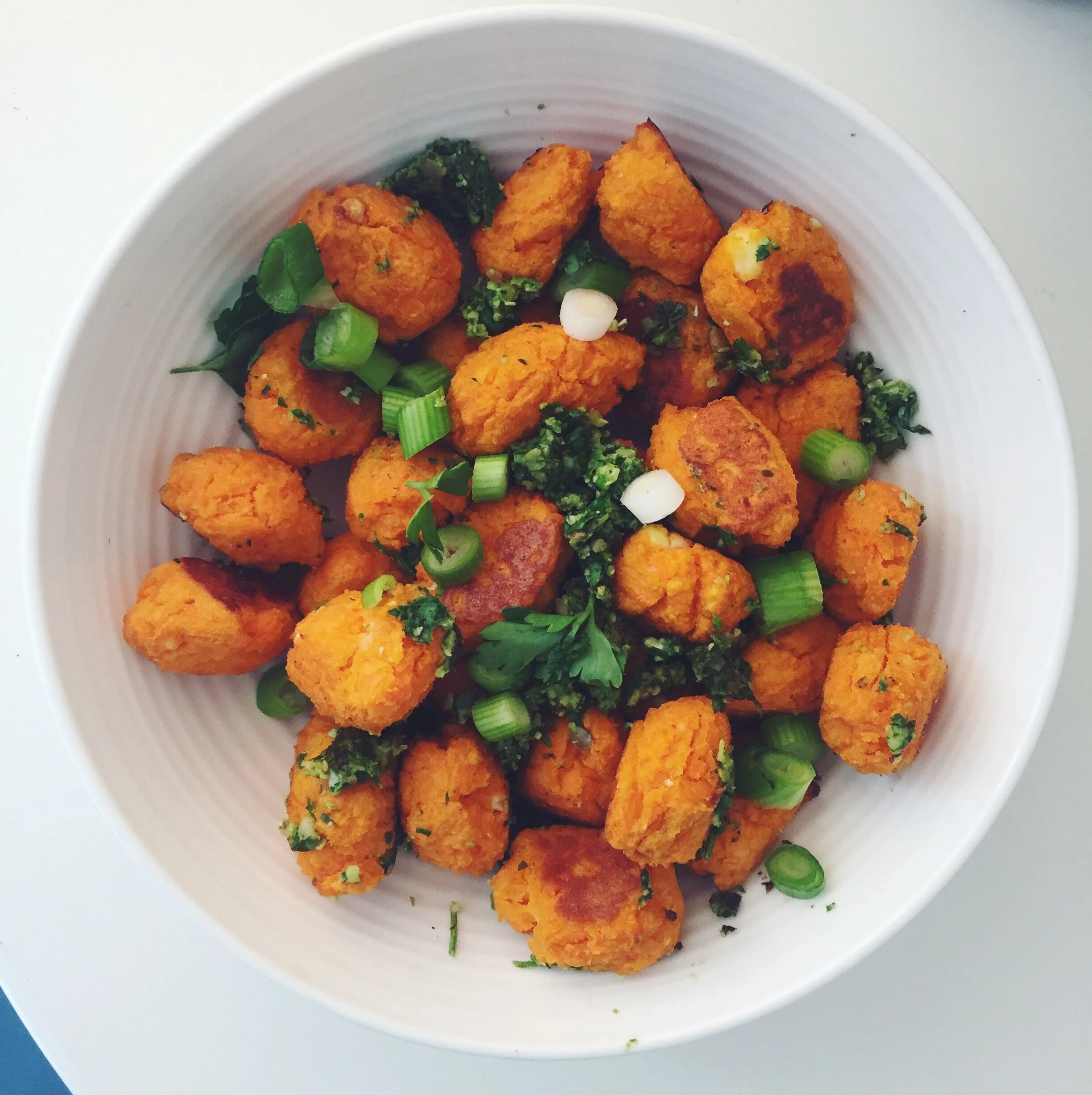 Sweet Potato Gnocchi With Pumpkin Seed Pesto
