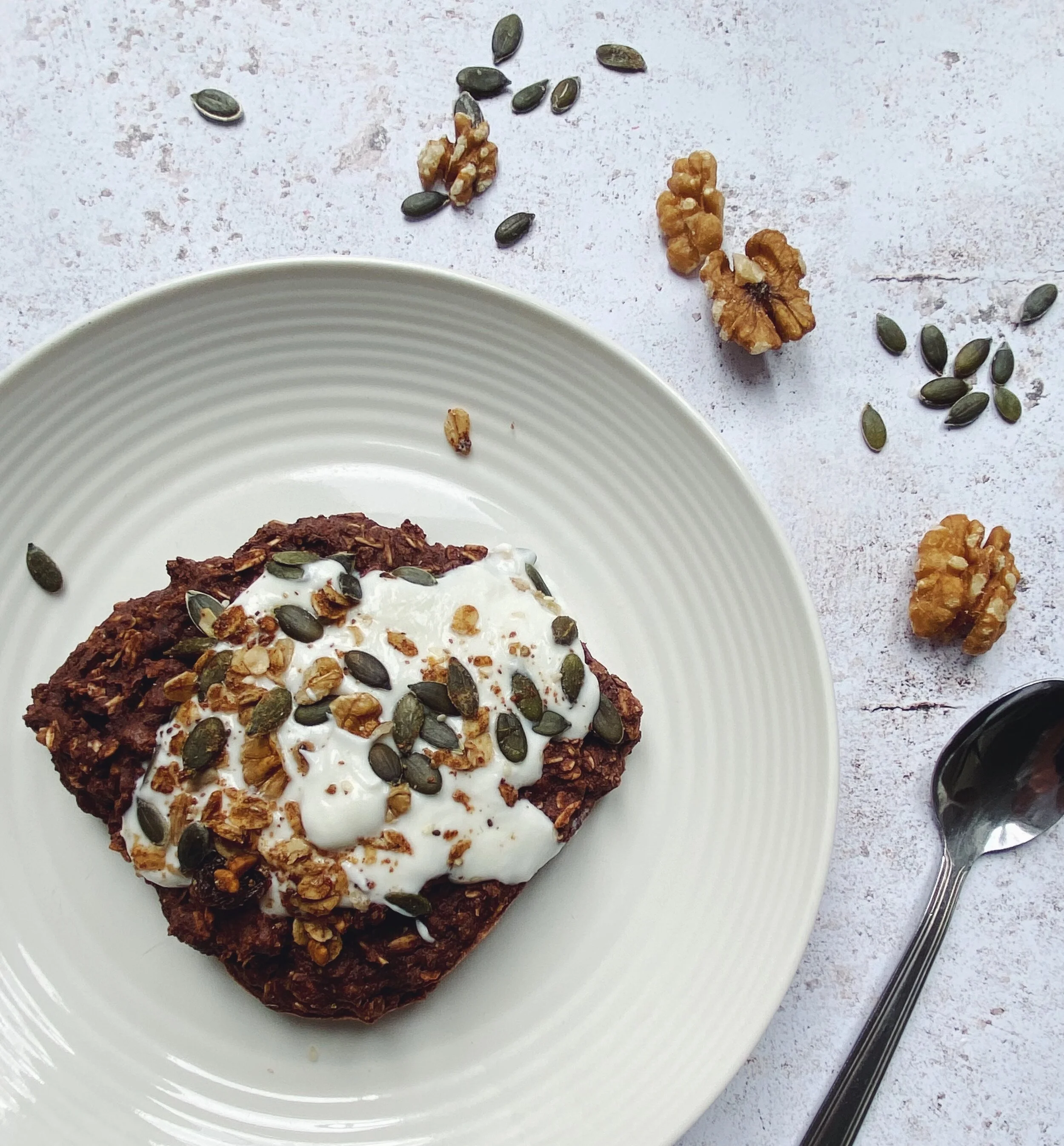 Chocolate Spiced Baked Oats