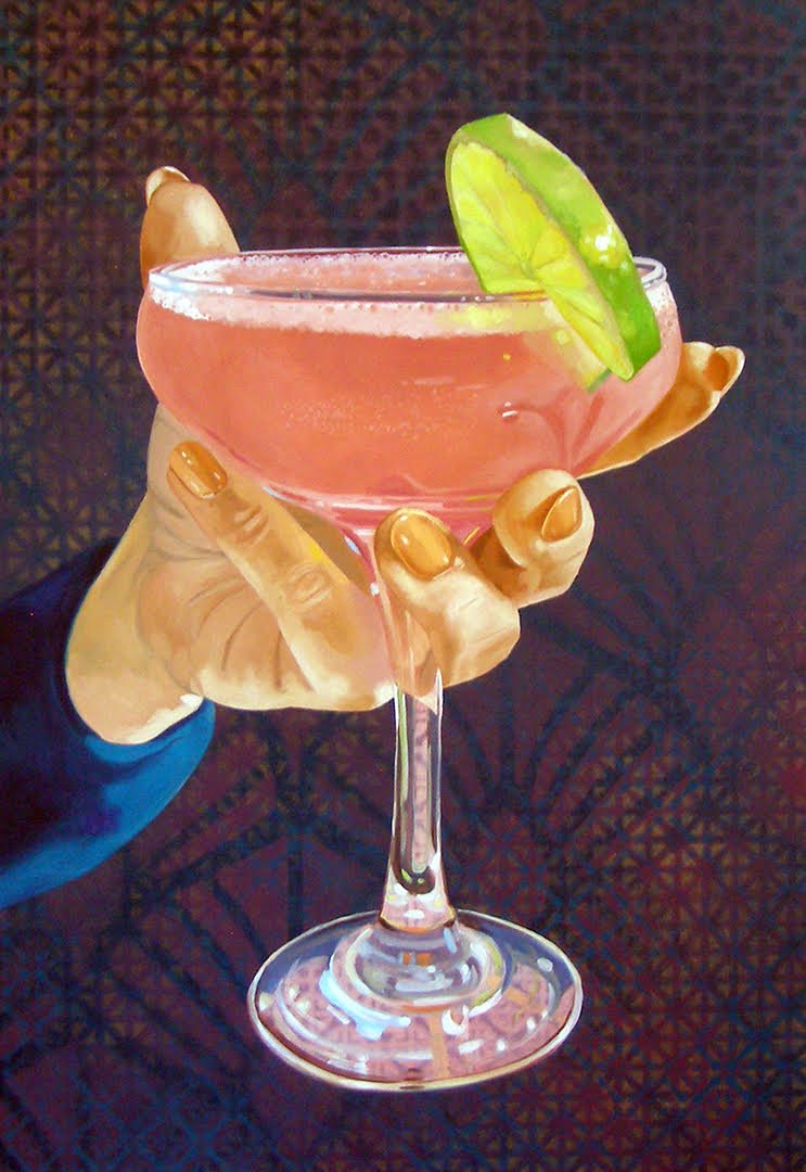 Delta Queen Cocktail, 23.5 X 16", Oil on panel, 2023