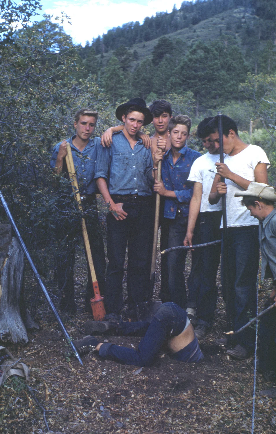 In '49, the campers dug an 80 ft well by hand