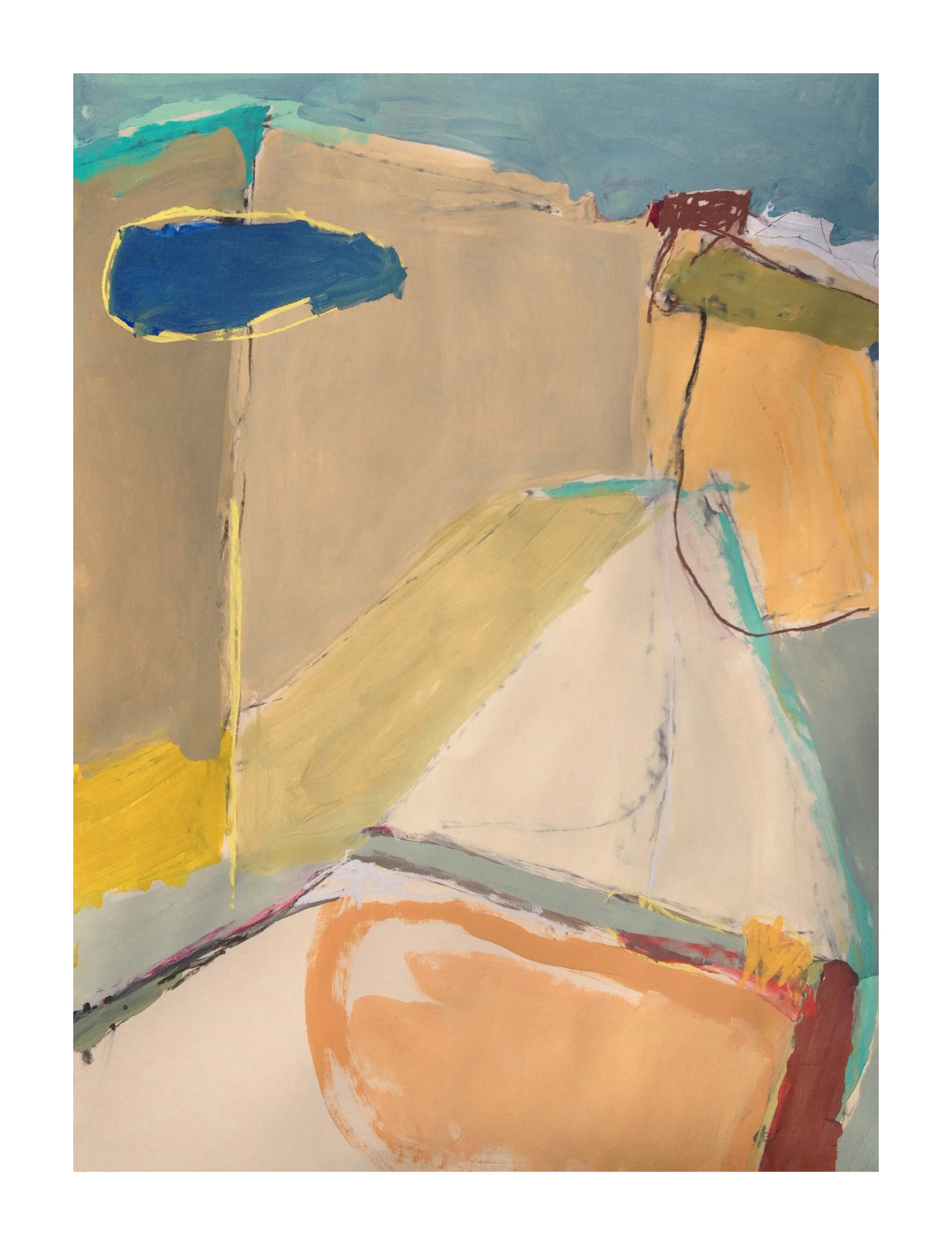 The Sky is the Ocean No. 4 22x30, acrylic, 2013