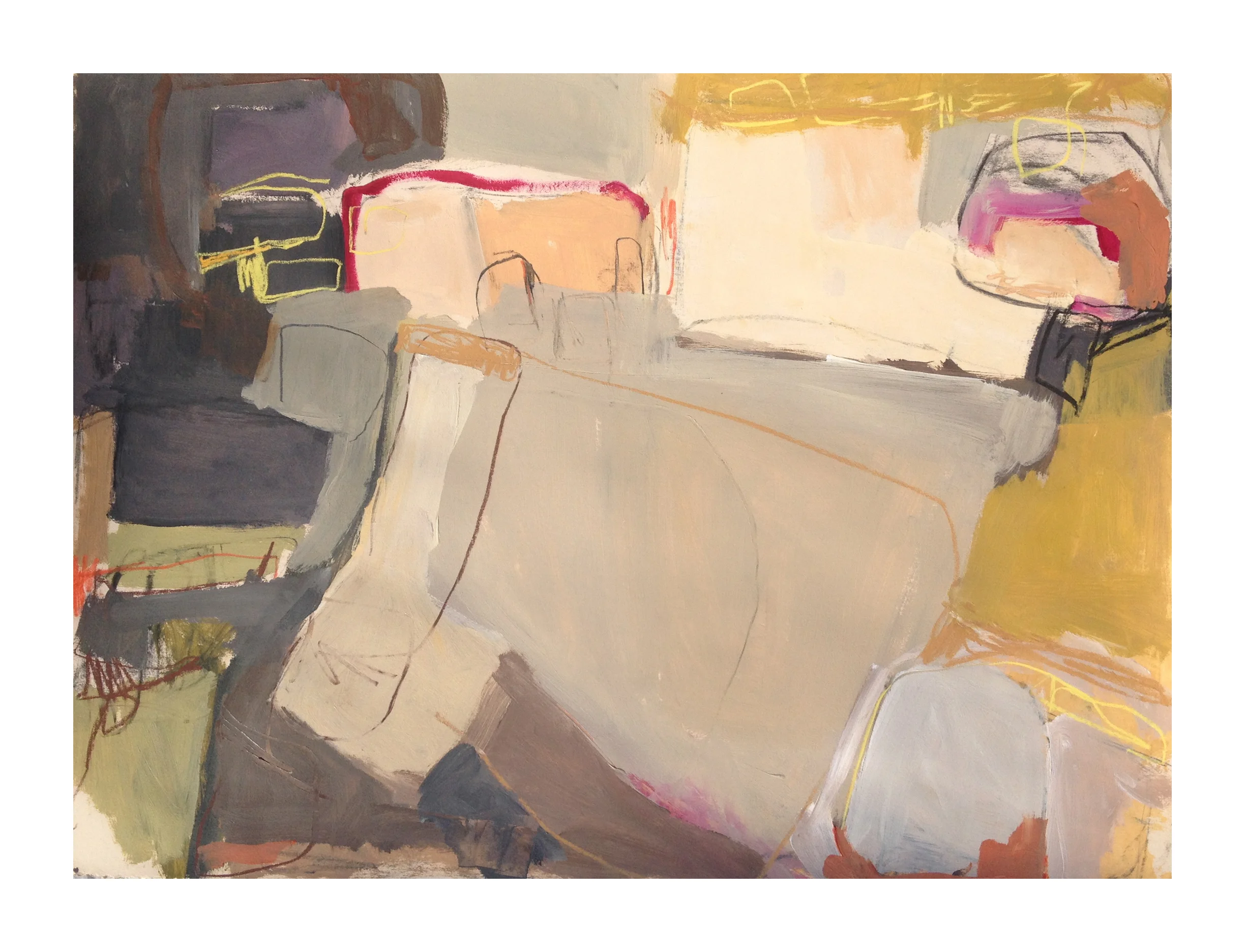 The Sky is the Ocean No. 1 22x30, acrylic, 2013