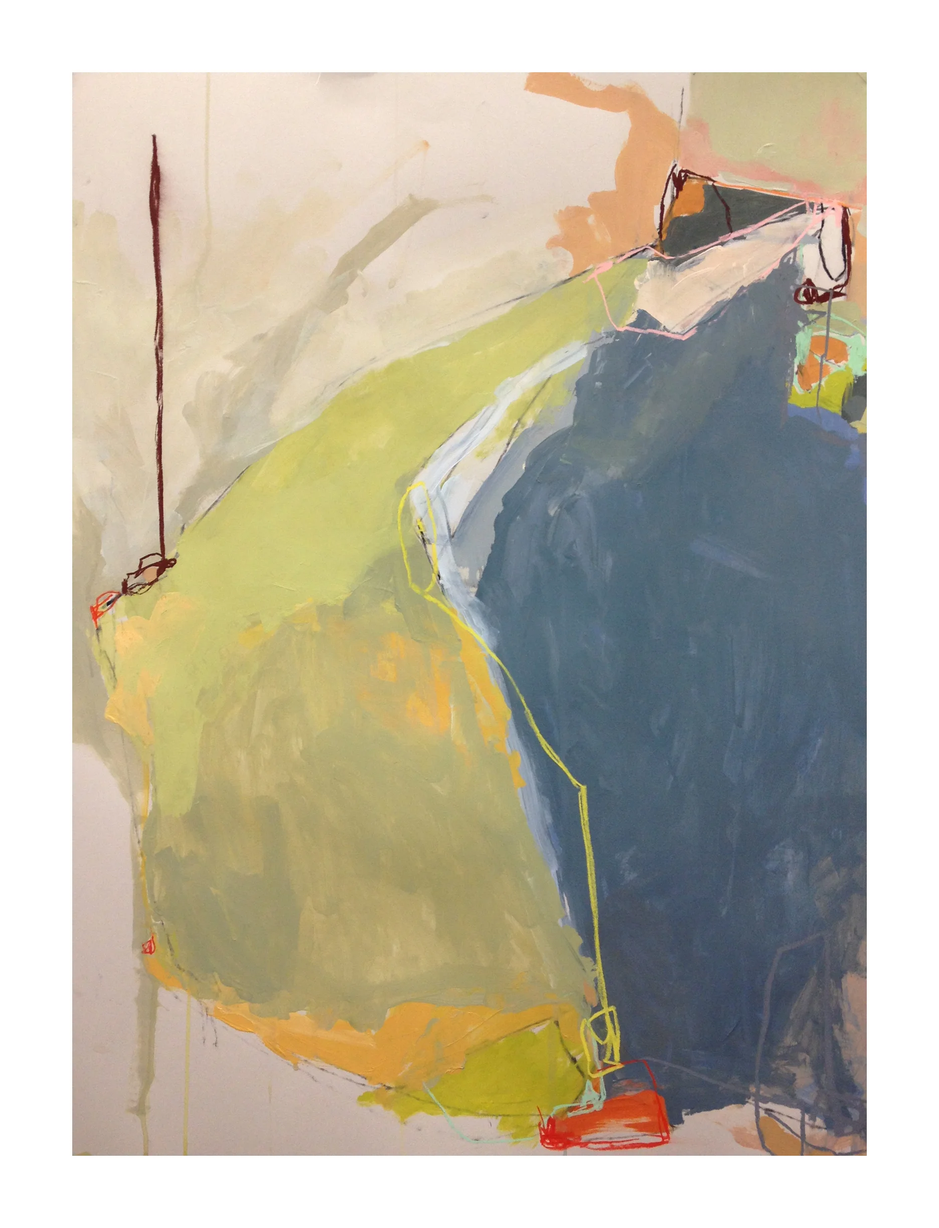 The Sky is the Ocean No. 16 22x30, acrylic, 2014
