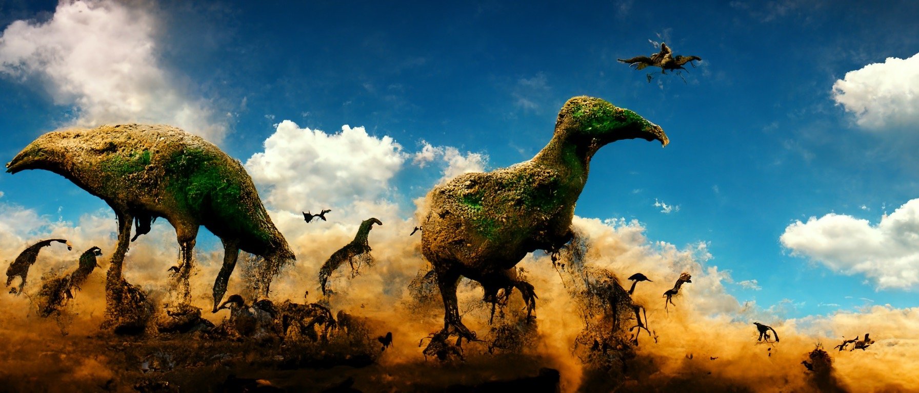 cee38f28-40a8-4d1e-8b0c-b2a02c4f986b_S3RAPH_dinosaur_footprint_in_mud._Flock_of_birds_in_green_prehistoric_jungle._Epic_sky._Cinematic_compositi.JPG