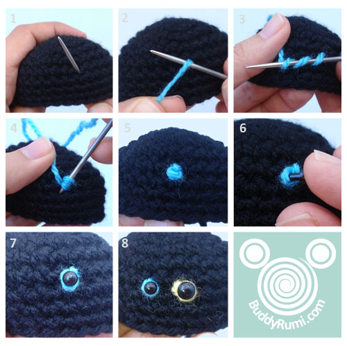 Crochet Doll Eyes Pattern