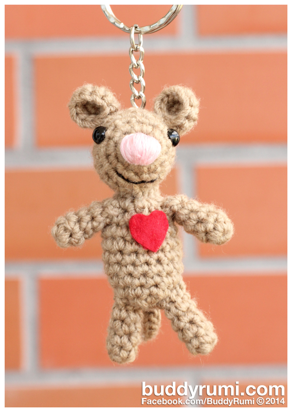 Mouse Keychain Amigurumi Pattern