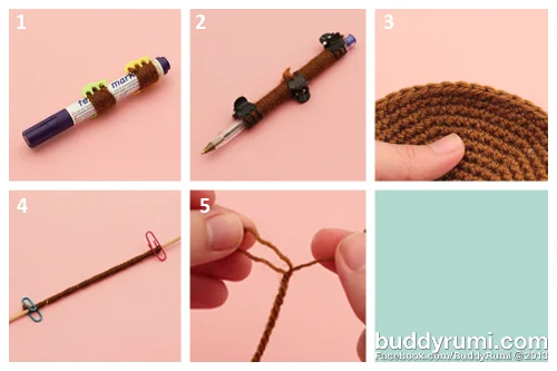 Amigurumi curly hair experiment