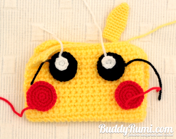 Pikachu crochet wallet