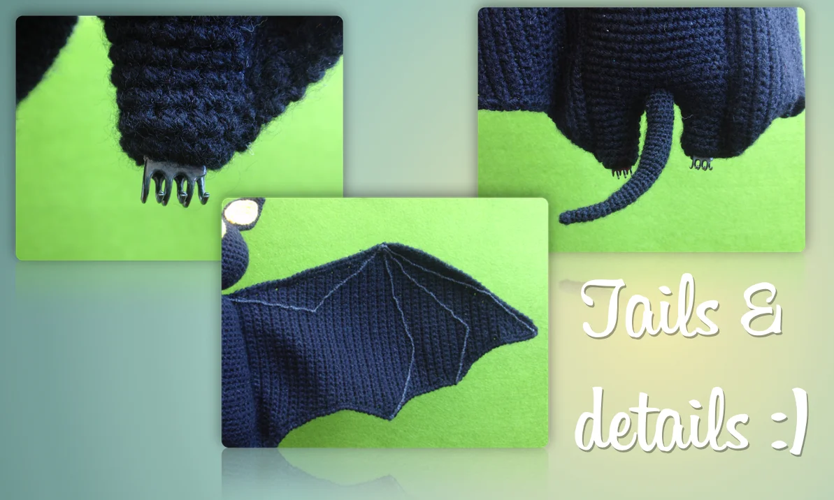 Amigurumi bat plush