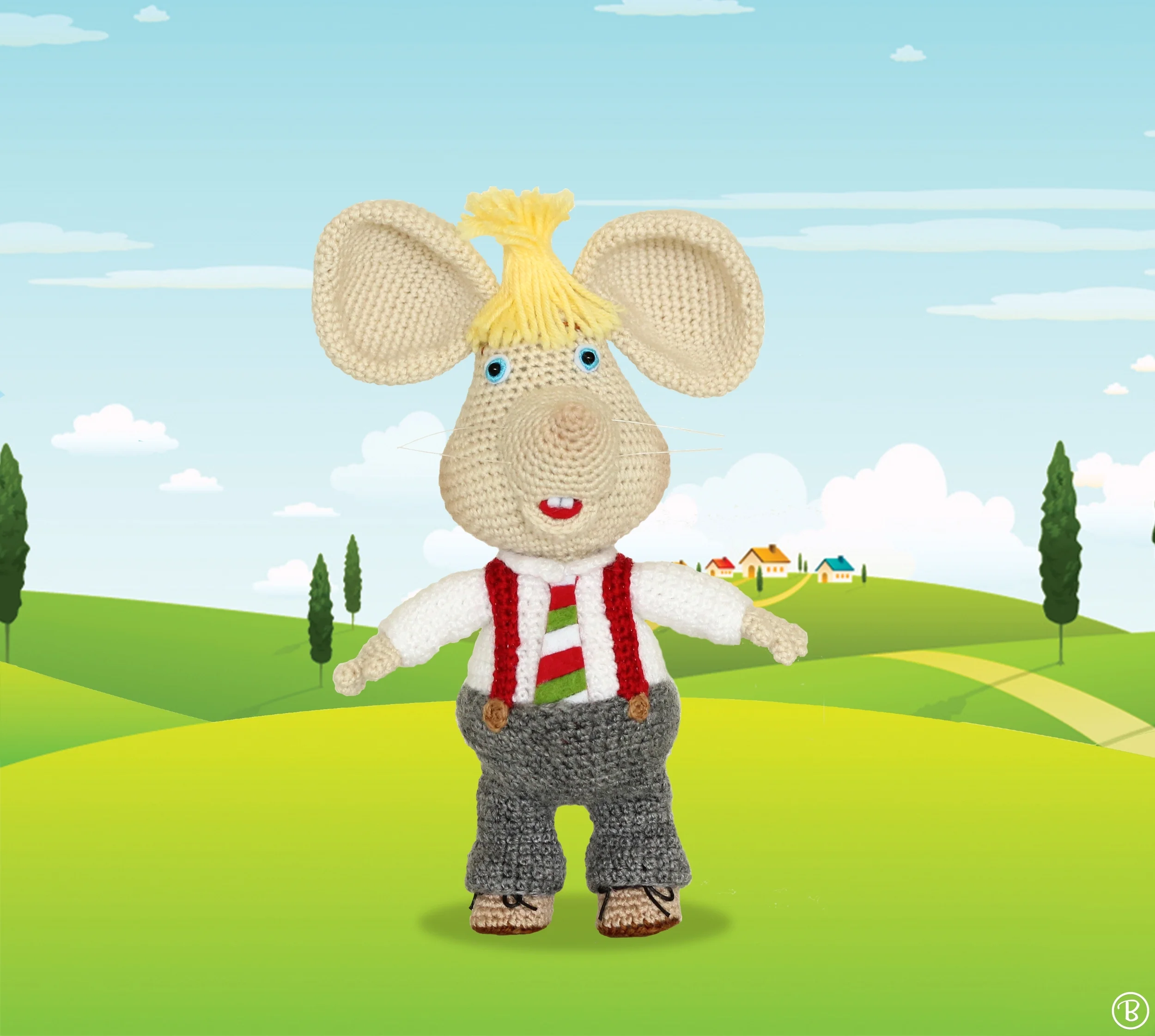 Topo Gigio amigurumi