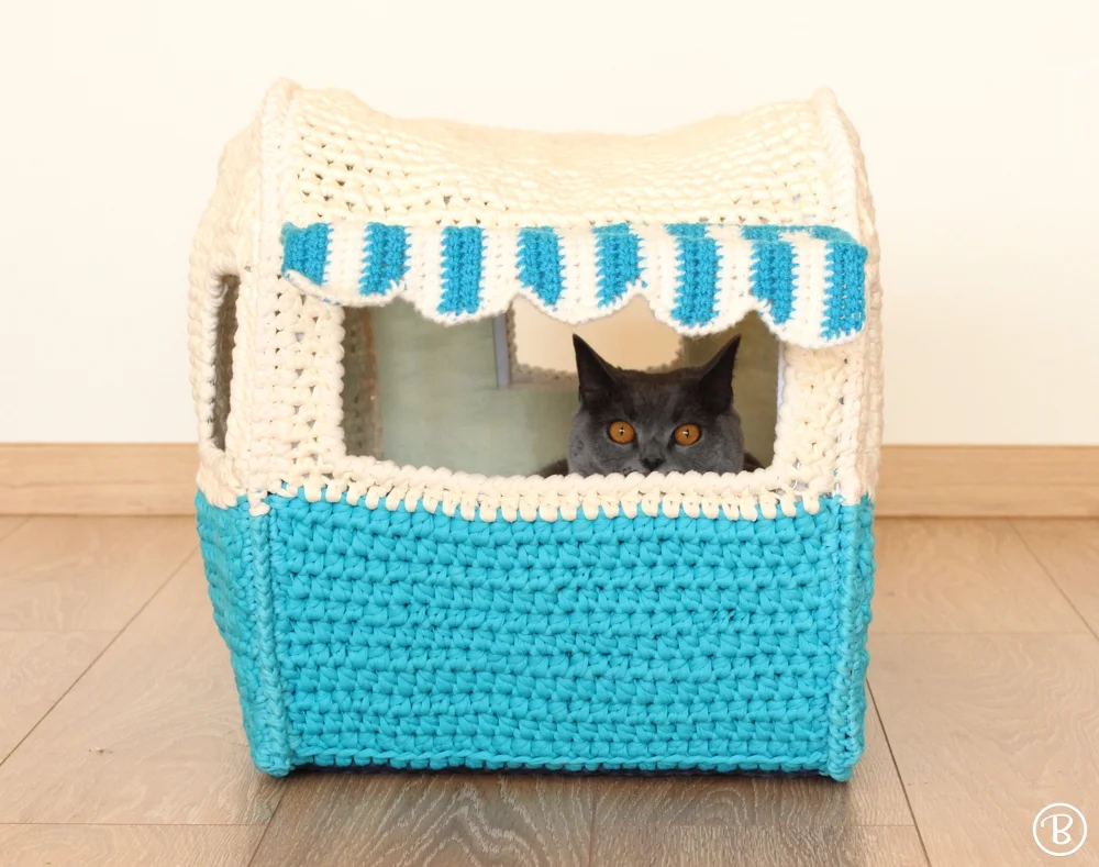 free cat cave crochet pattern