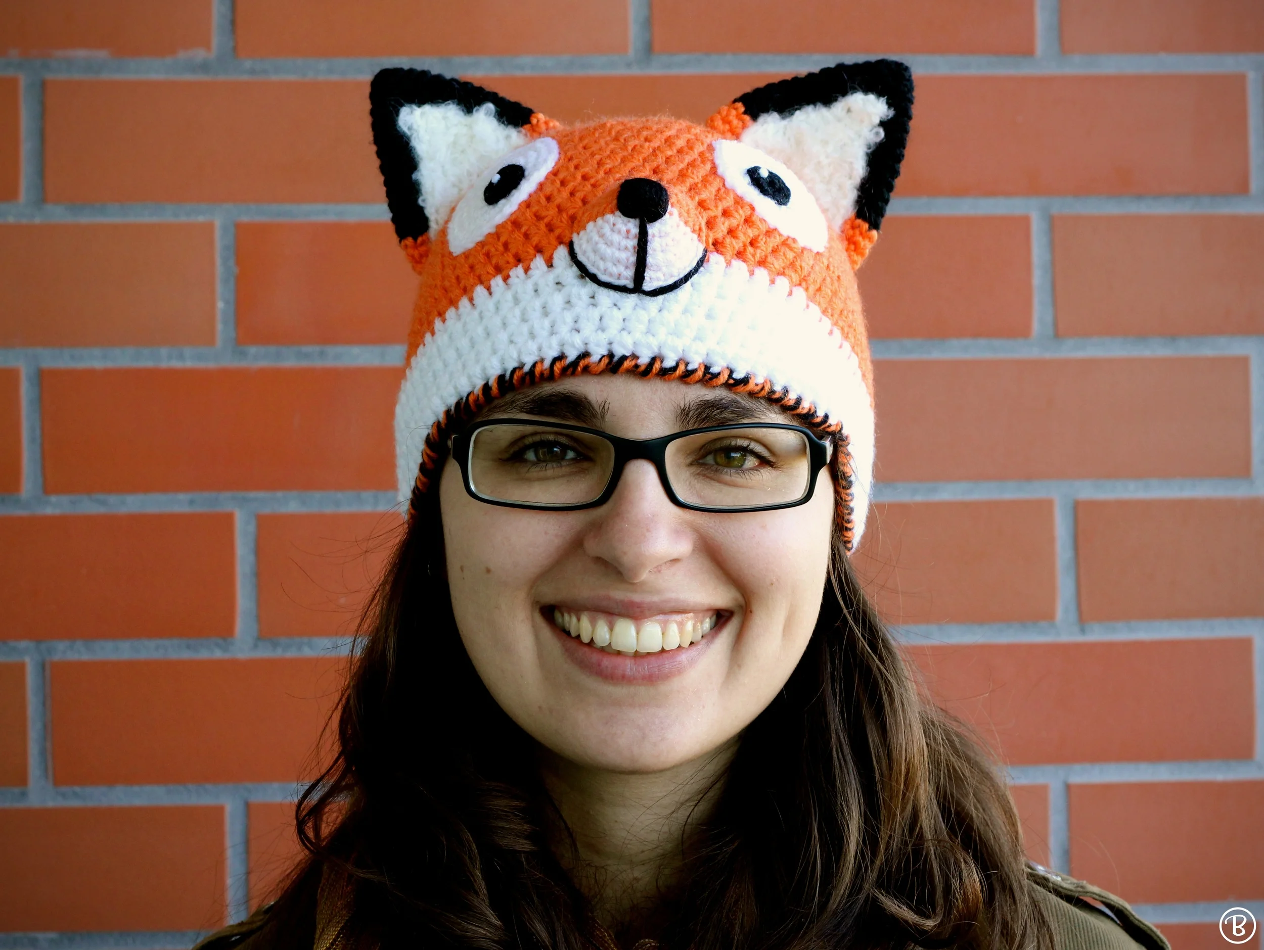 Fox crochet hat