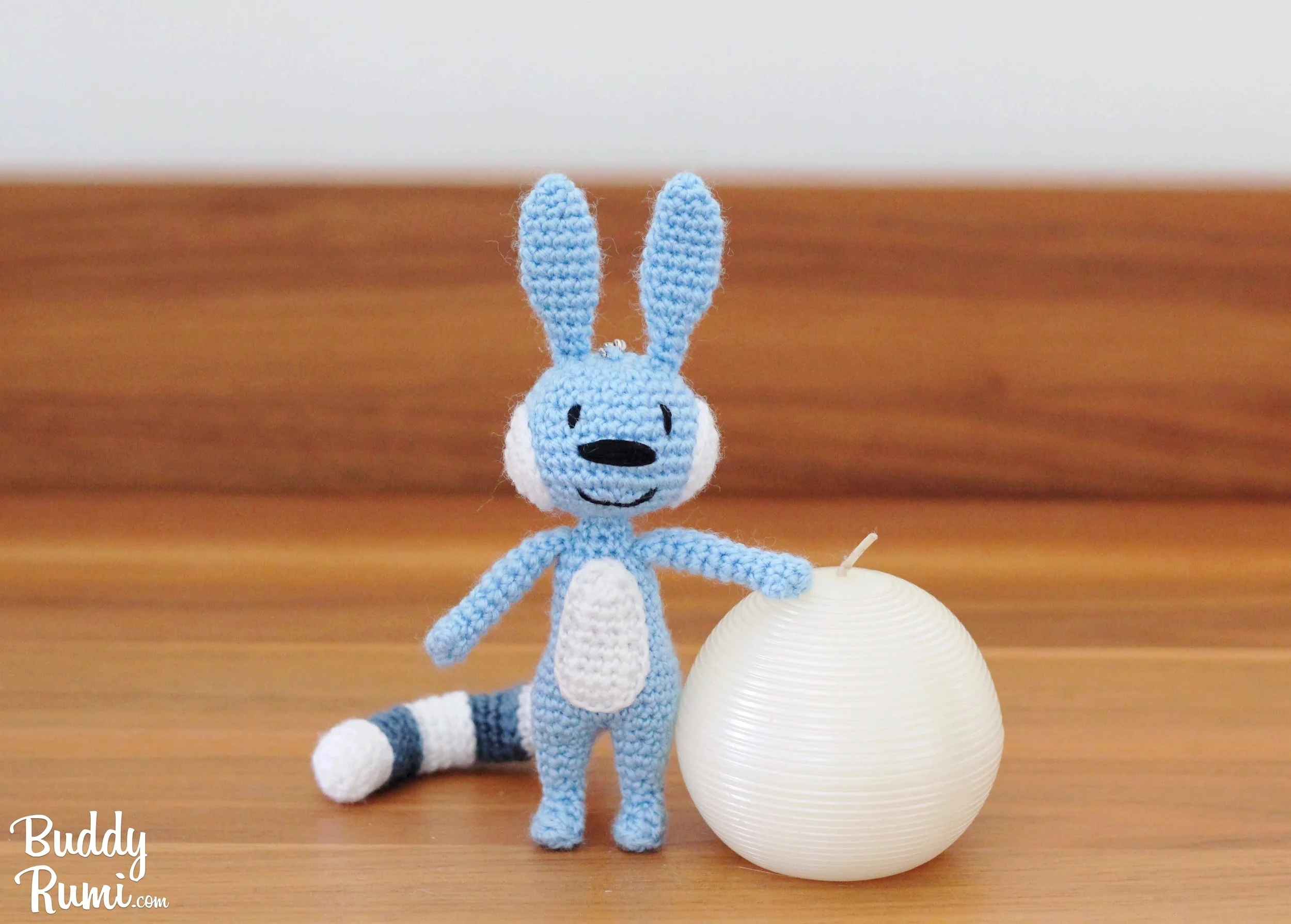 Crochet amigurumi blue creature Hatch
