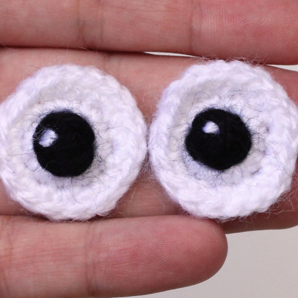 crochet eyes — Amigurumi hair and eyes tutorials — BuddyRumi