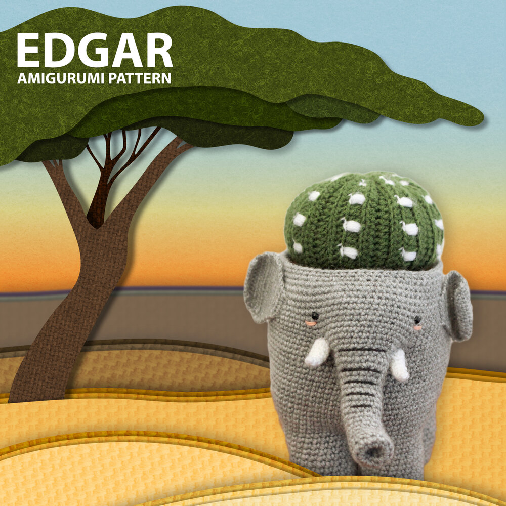 Edgar the Elephant amigurumi pattern