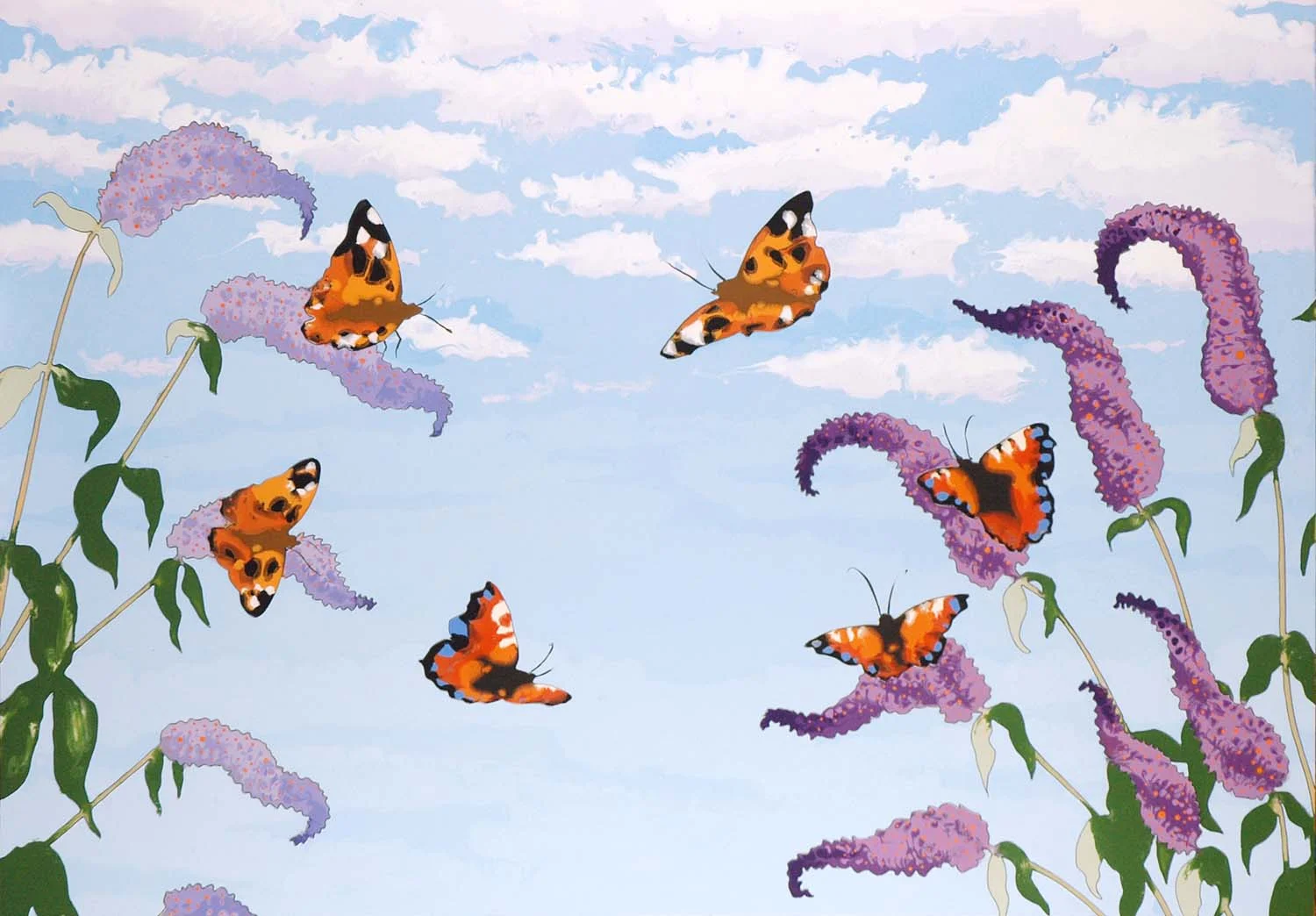 "Butterfly Ring" Oil on Ply, 100 x 70 cm SOLD