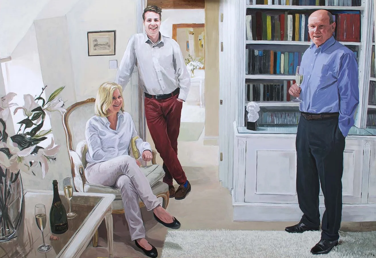 "Browne Family" Acrylic on Ply, 100 x 70 cm SOLD