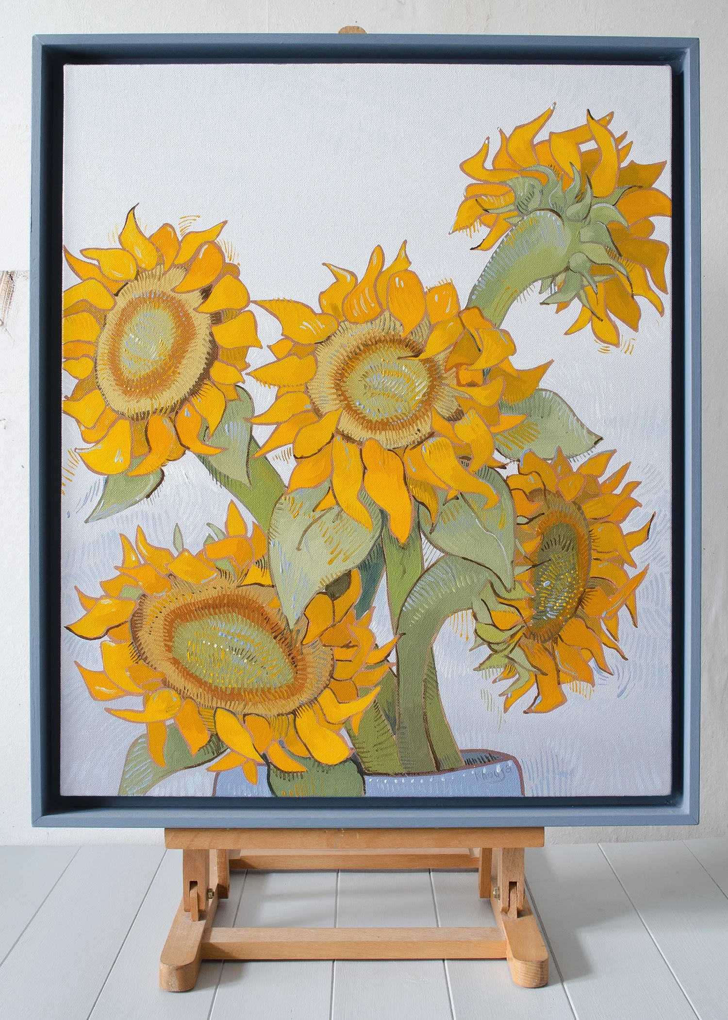 'Sunflower Heads III' 54 x 64cm SOLD