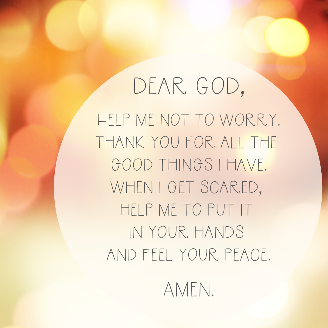 dear lord i am scared