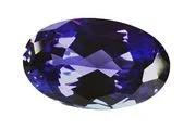Extinction in a gemstone. Note the areas of blackness. 