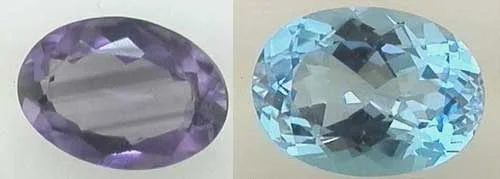Windowing in a gemstone. Note the very pale area in the middle of the gem that you can "see through"