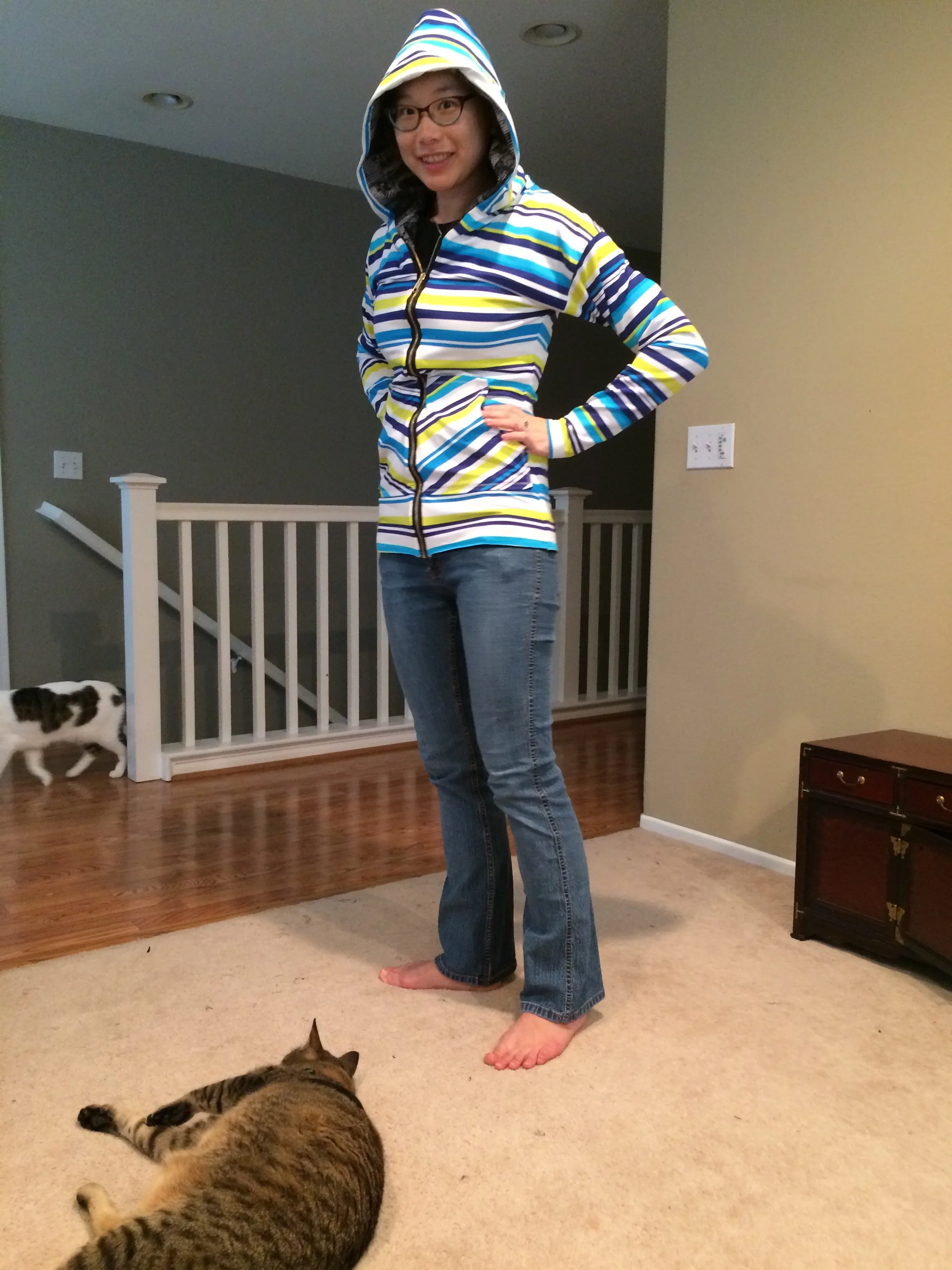 Hood up!