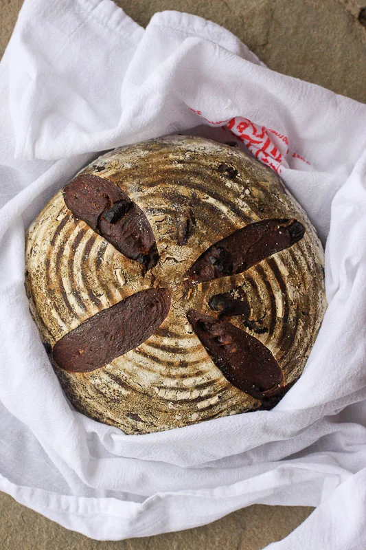 Chocolate Sourdough Hearth Bread