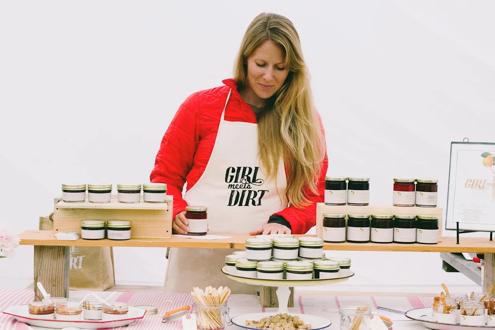 Vintage Girl Meets Dirt our first farmers market season in 2014
