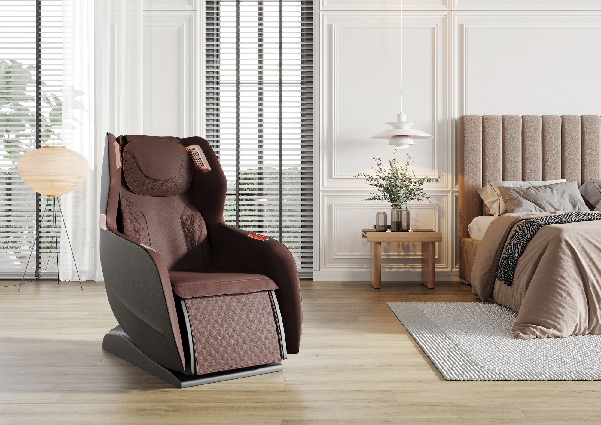 PW430 wirtualna sesja w aranżacji ujęcie frontowe  Model 3D fotela masującego Massage chair 3D model.jpg
